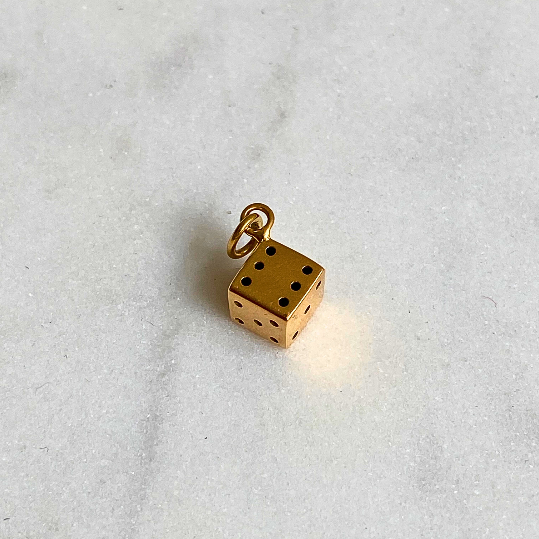 Luck is on your side | 14k Dobbelsteen Bedel