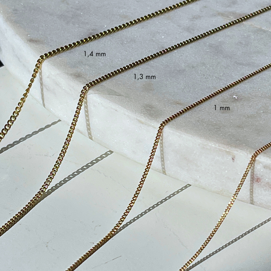 Gourmet Boyfriend Schakel | 14k Ketting 50 cm