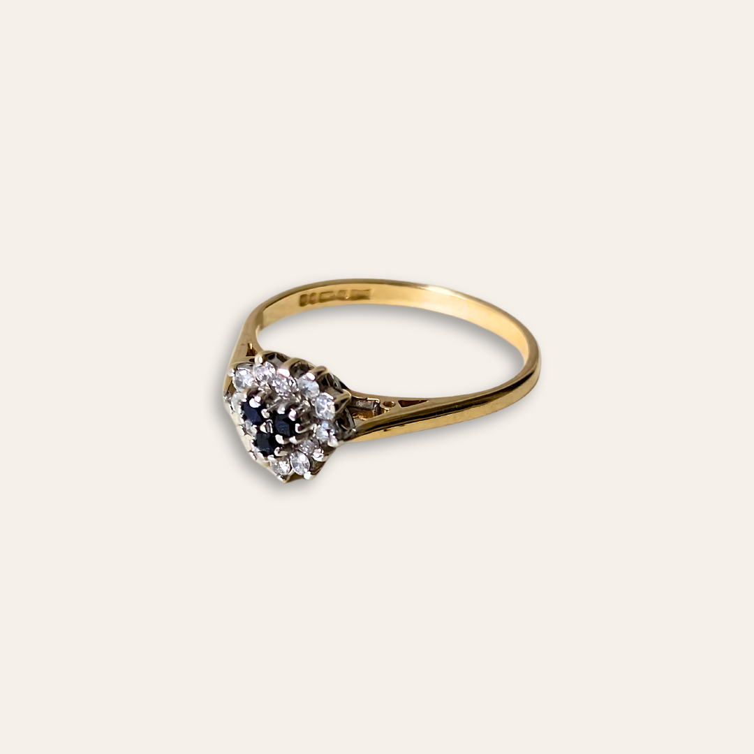 Rosie | Saffier & Diamant Ring