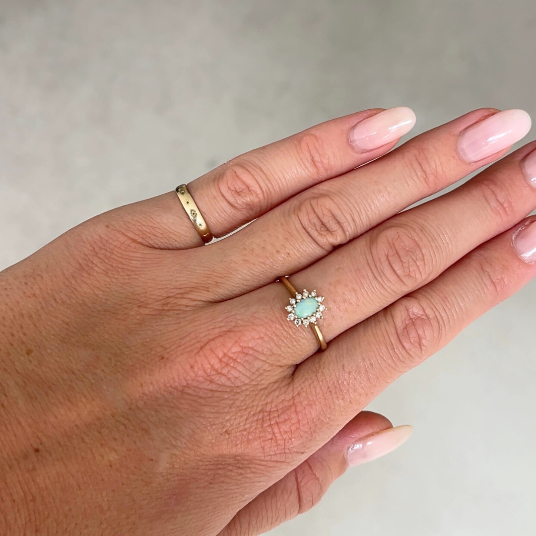 Blossom | Opaal & Diamant Ring