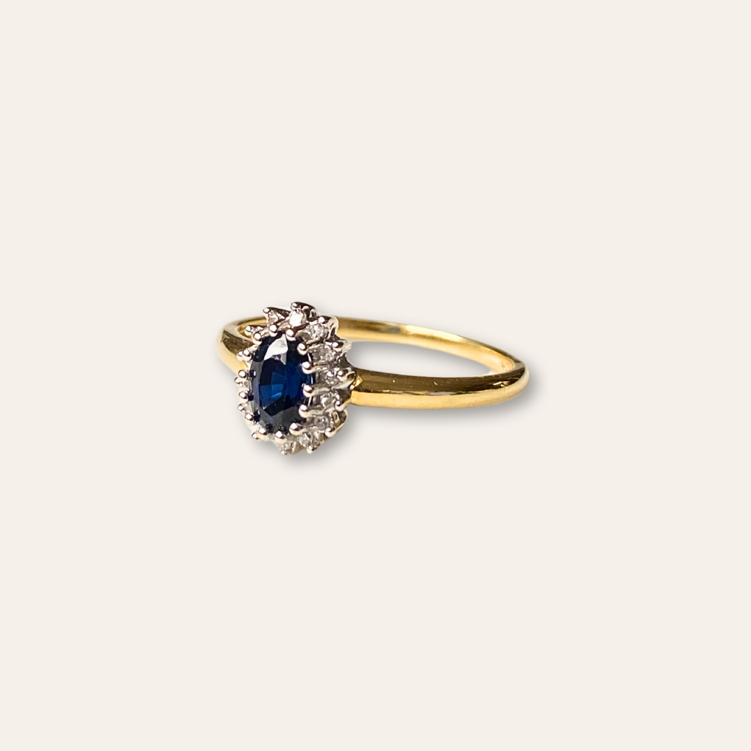 Catherine | Saffier & Diamant Ring