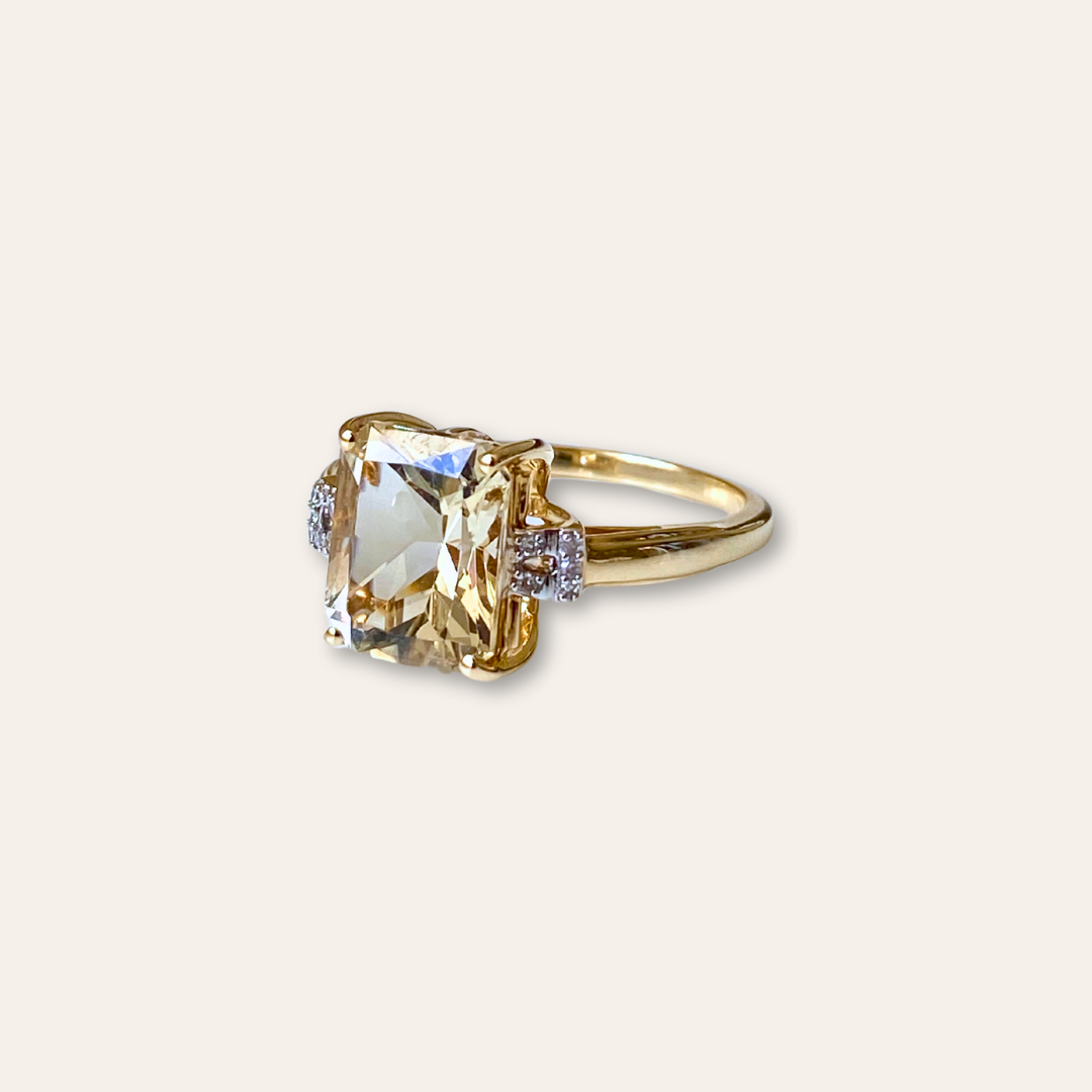 Chloe | Kwarts & Diamant Ring