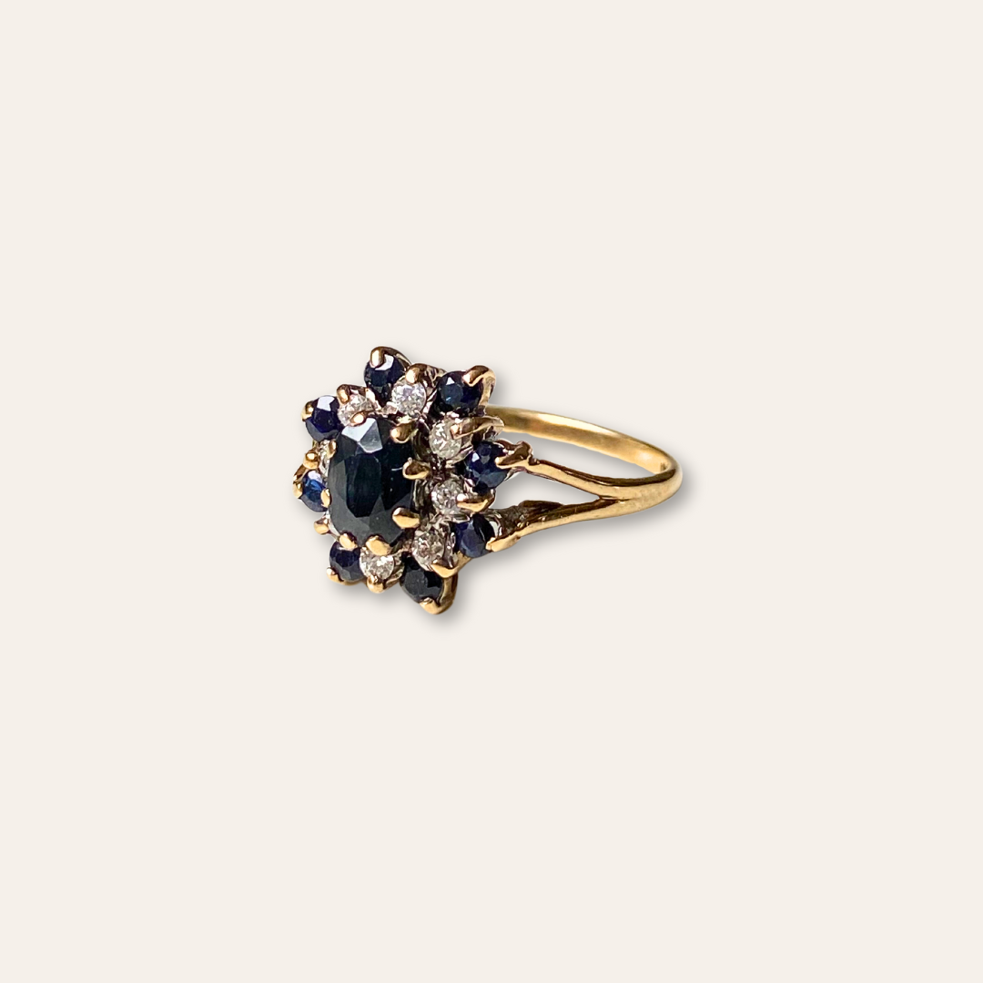 Claire | Saffier & Diamant Ring