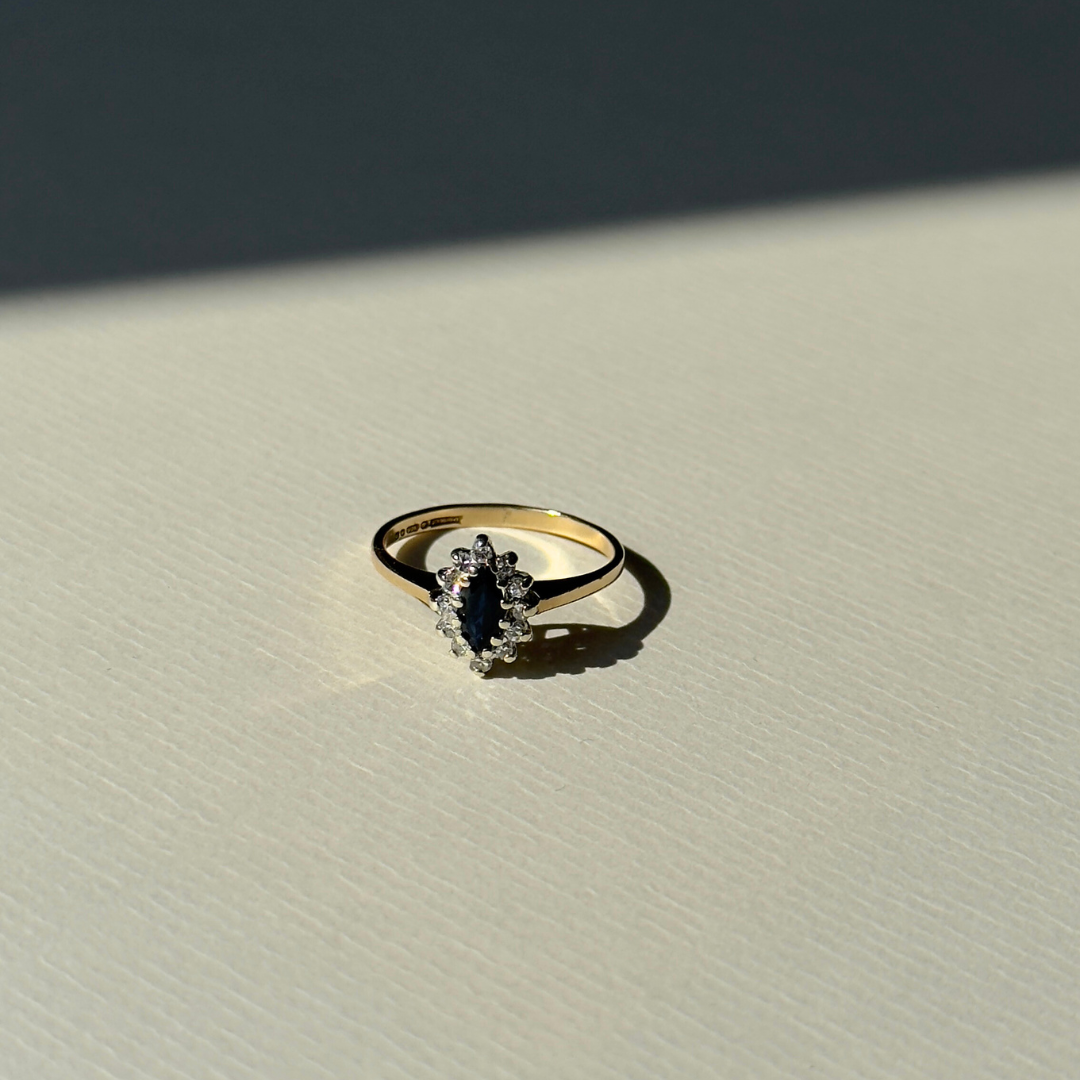 Daisy | Saffier & Diamant Ring