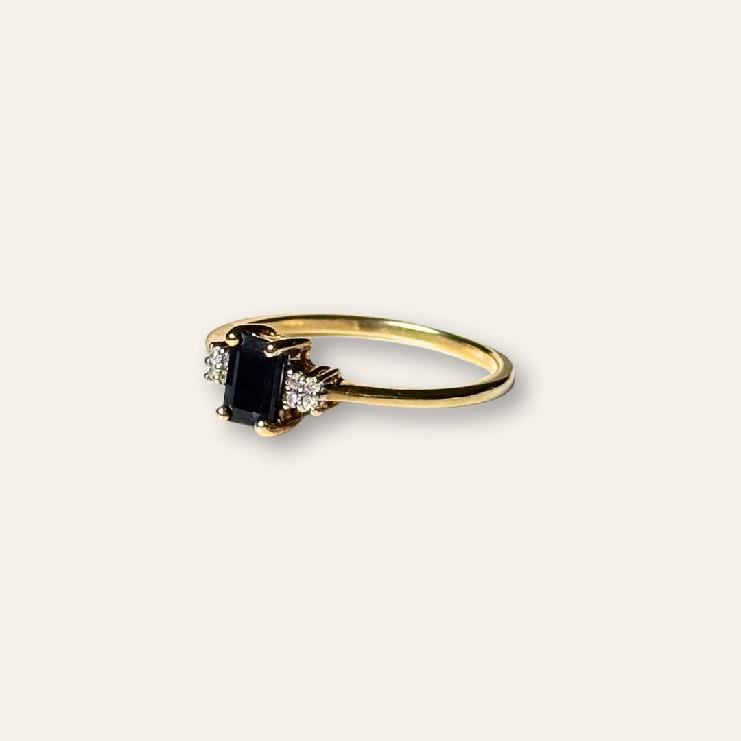 Eden | Saffier & Diamant Ring