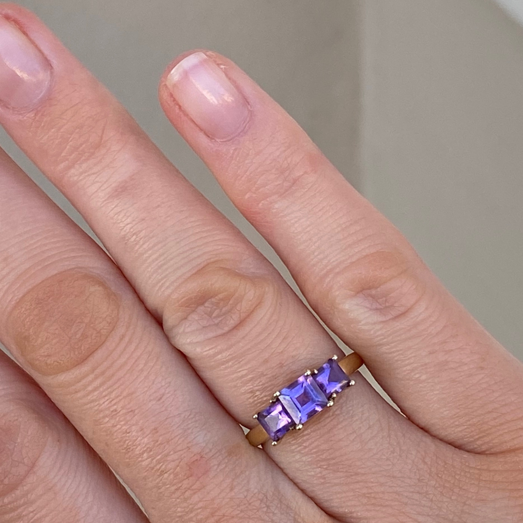 Franky | Amethist Trilogy Ring