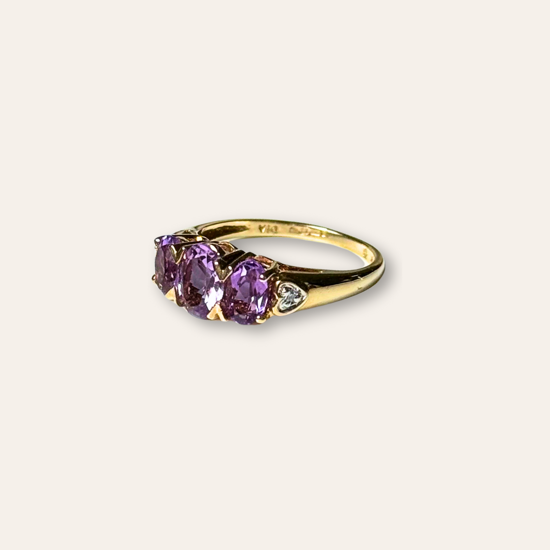 Giorgia | Amethist & Diamant Ring
