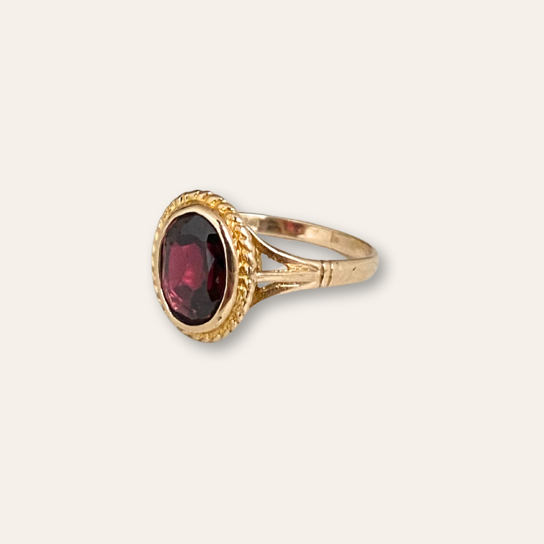 Jones | Vintage Granaat Statement Ring