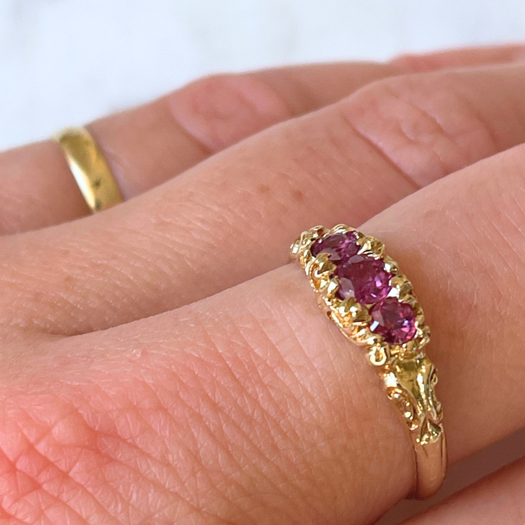 Lopez | Victoriaanse Robijn Ring