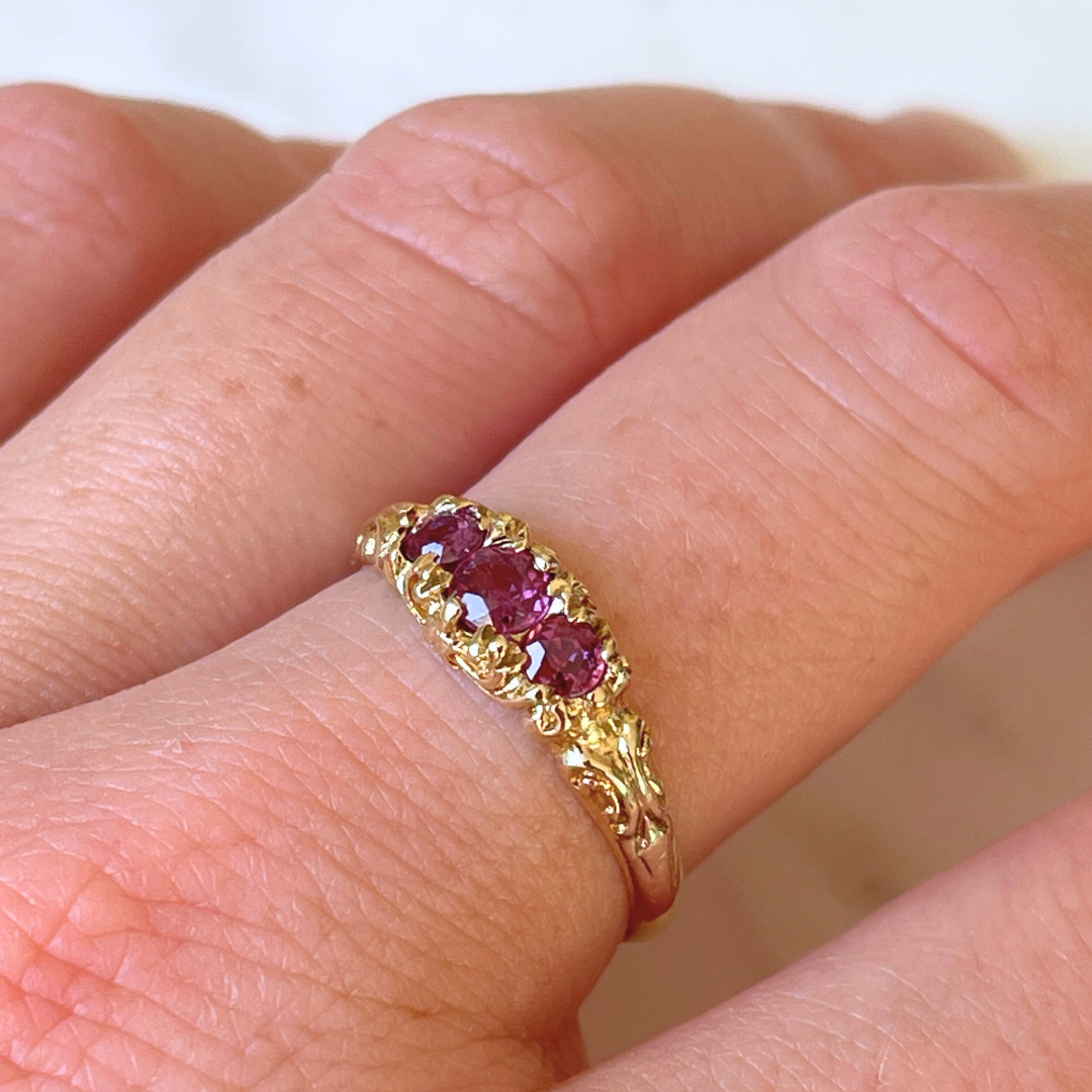 Lopez | Victoriaanse Robijn Ring