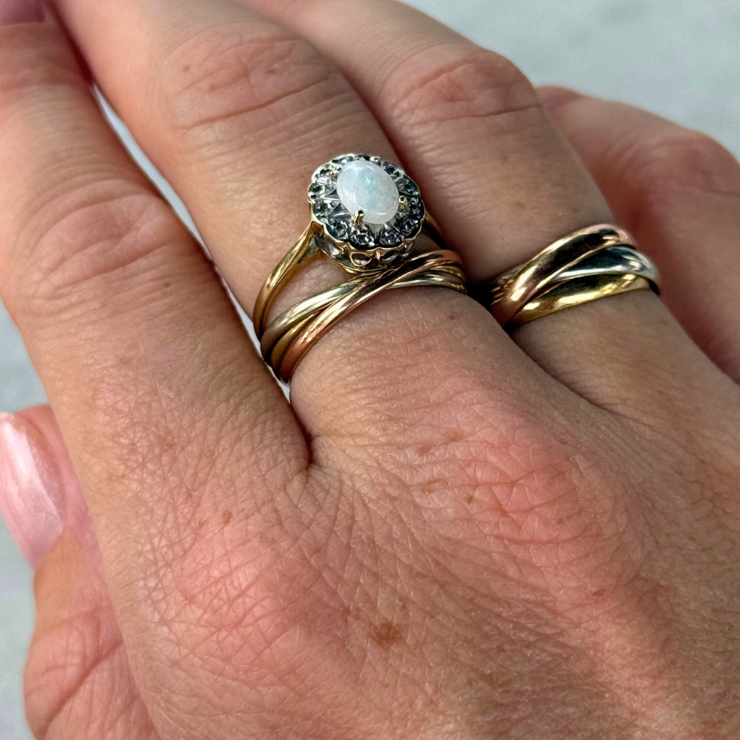 Lua | Opaal & Diamant Entourage Ring