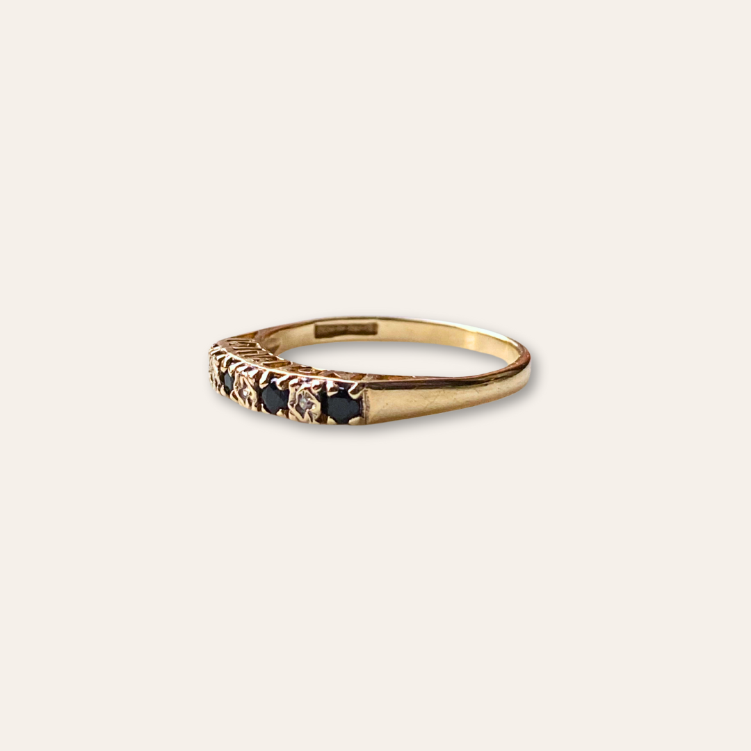 Nr 1 Mum Ring | Saffier & Diamant