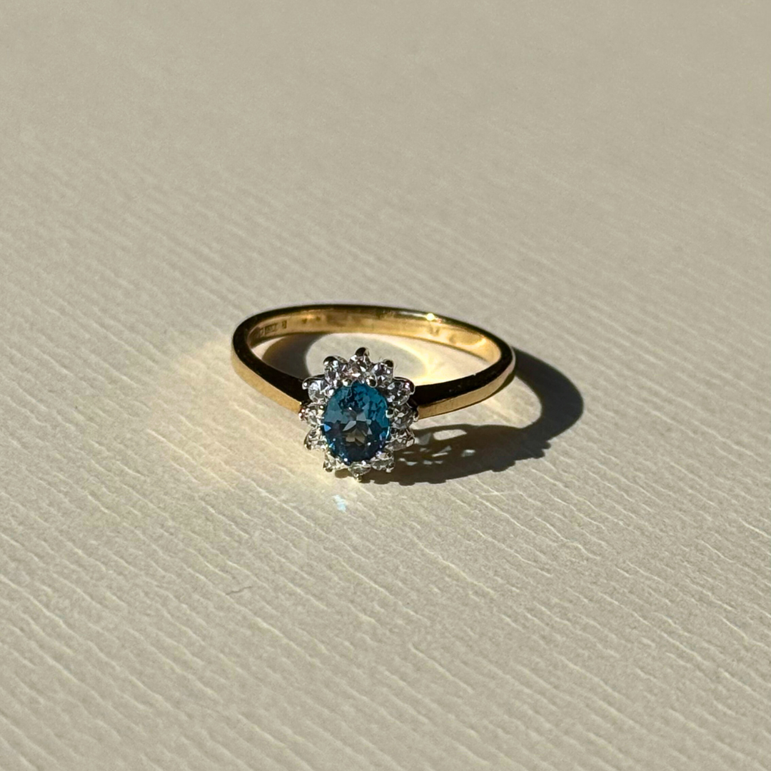 Phyllis | Topaas & Diamant Ring