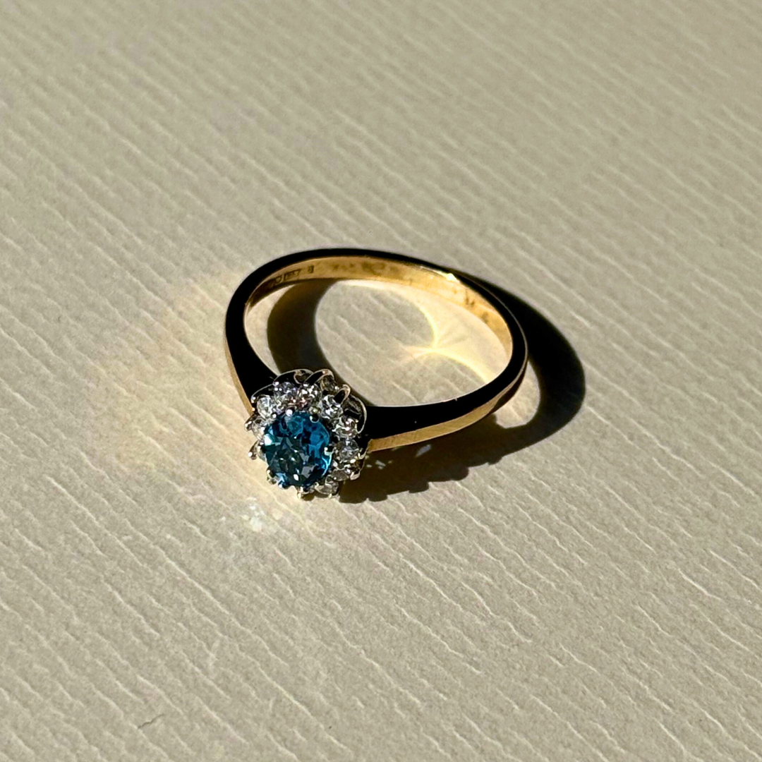 Phyllis | Topaas & Diamant Ring