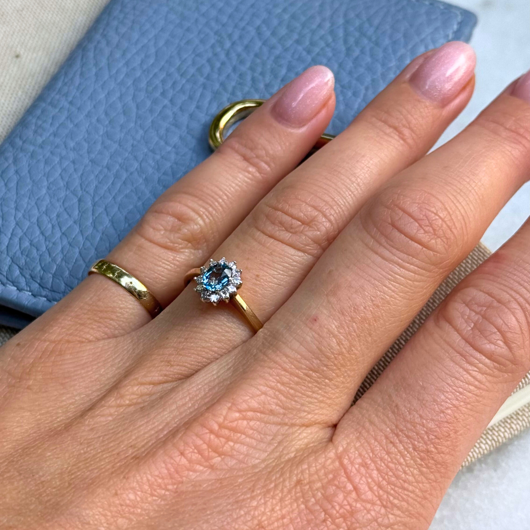 Phyllis | Topaas & Diamant Ring