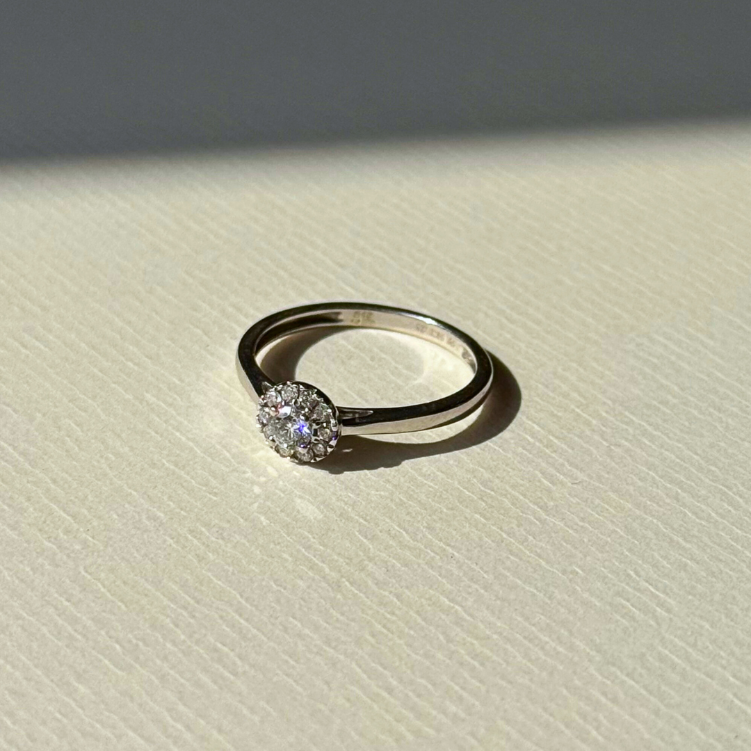 Zara | Diamant Entourage Ring Witgoud