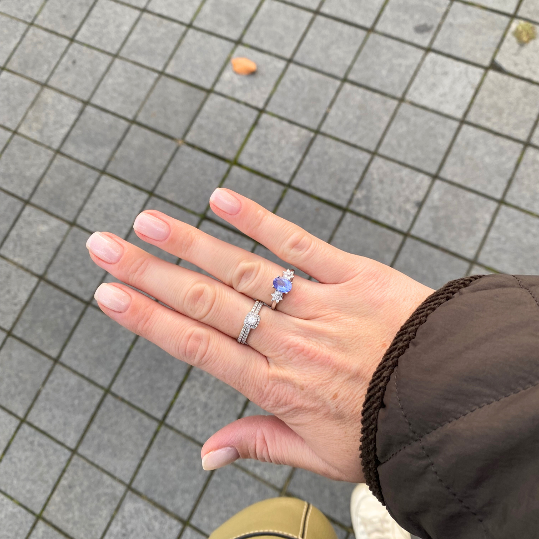 Adeline | Tanzaniet & Diamant Ring