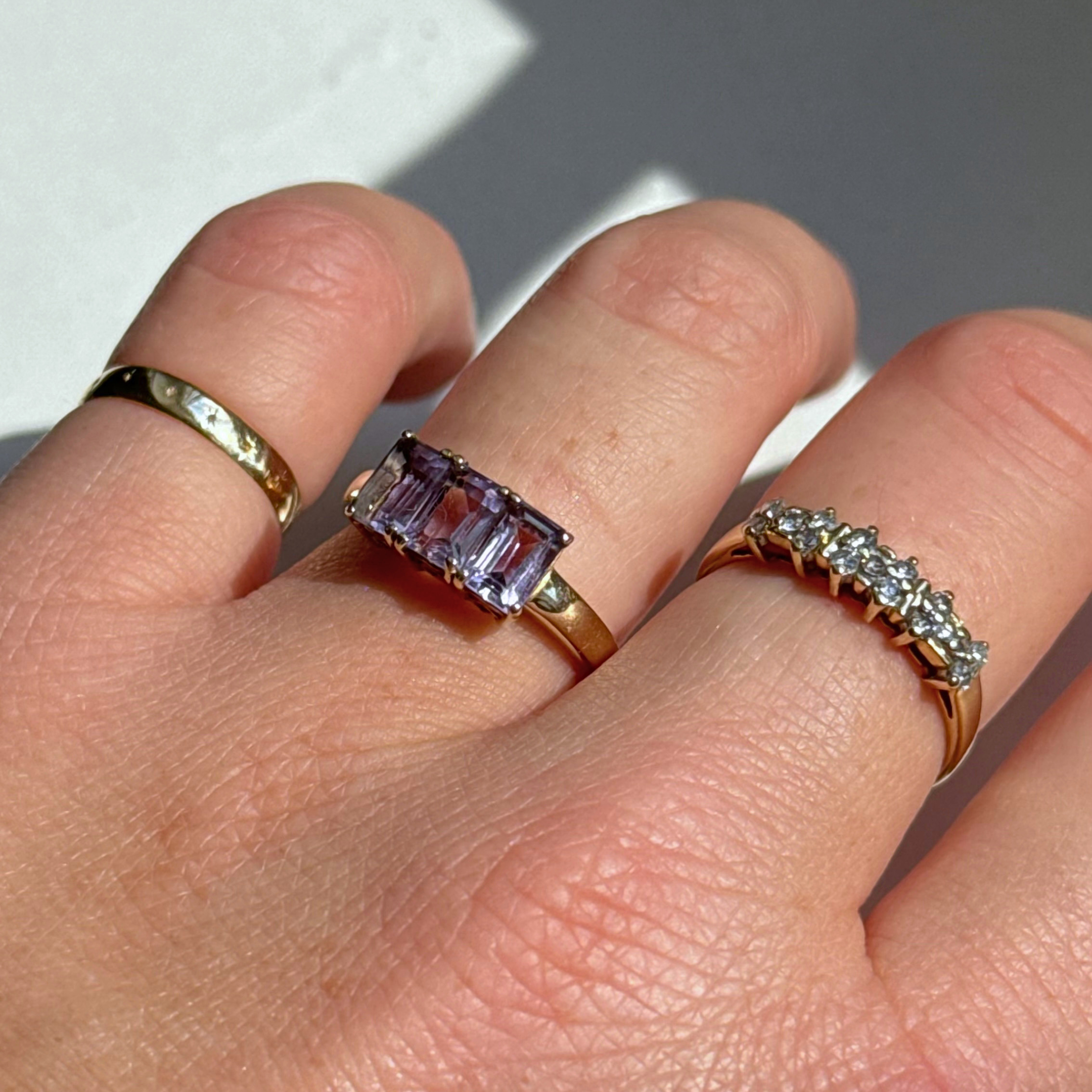 Amethist Trilogie Ring