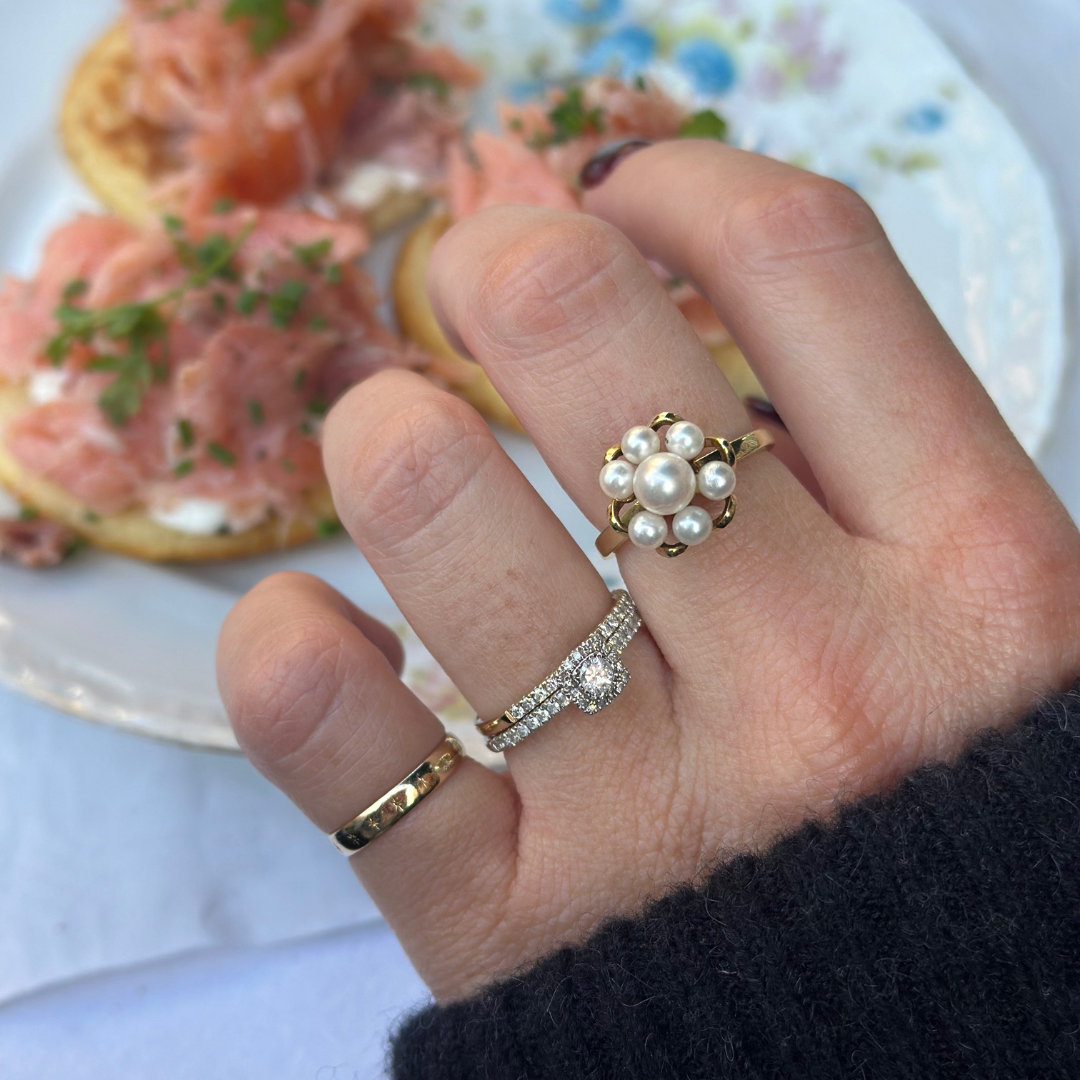 Aurélie | 14k Unieke Parel Ring