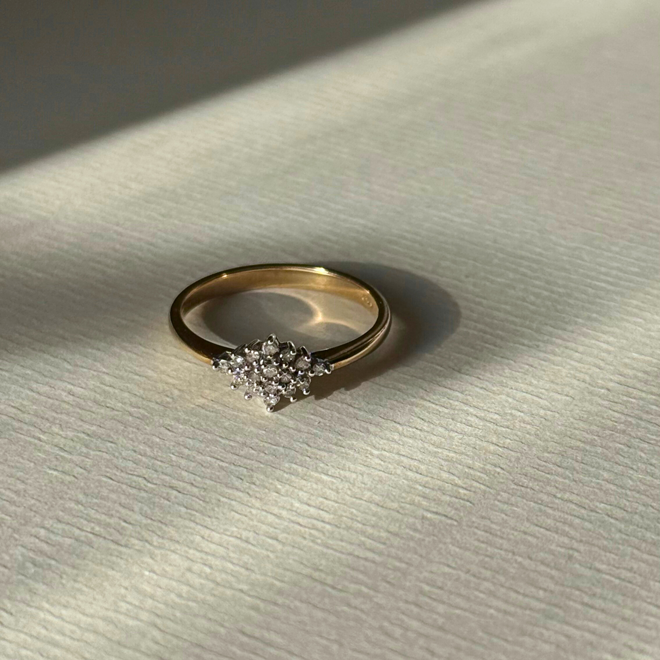 Diamant Cluster Ruit Ring