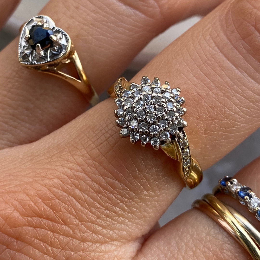Cecile | 18k Diamant Cluster Ring