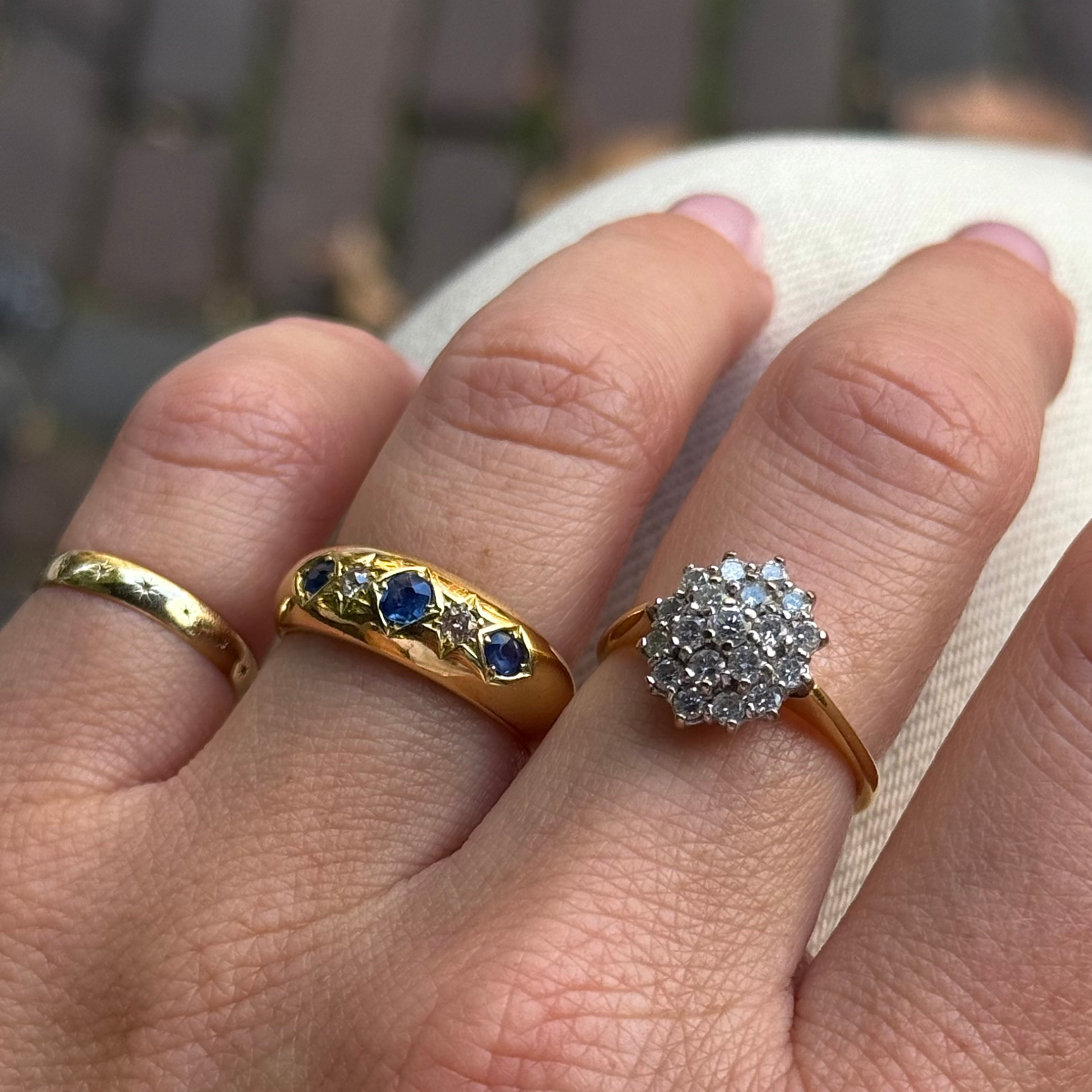 Diamant Cluster Ring 18k