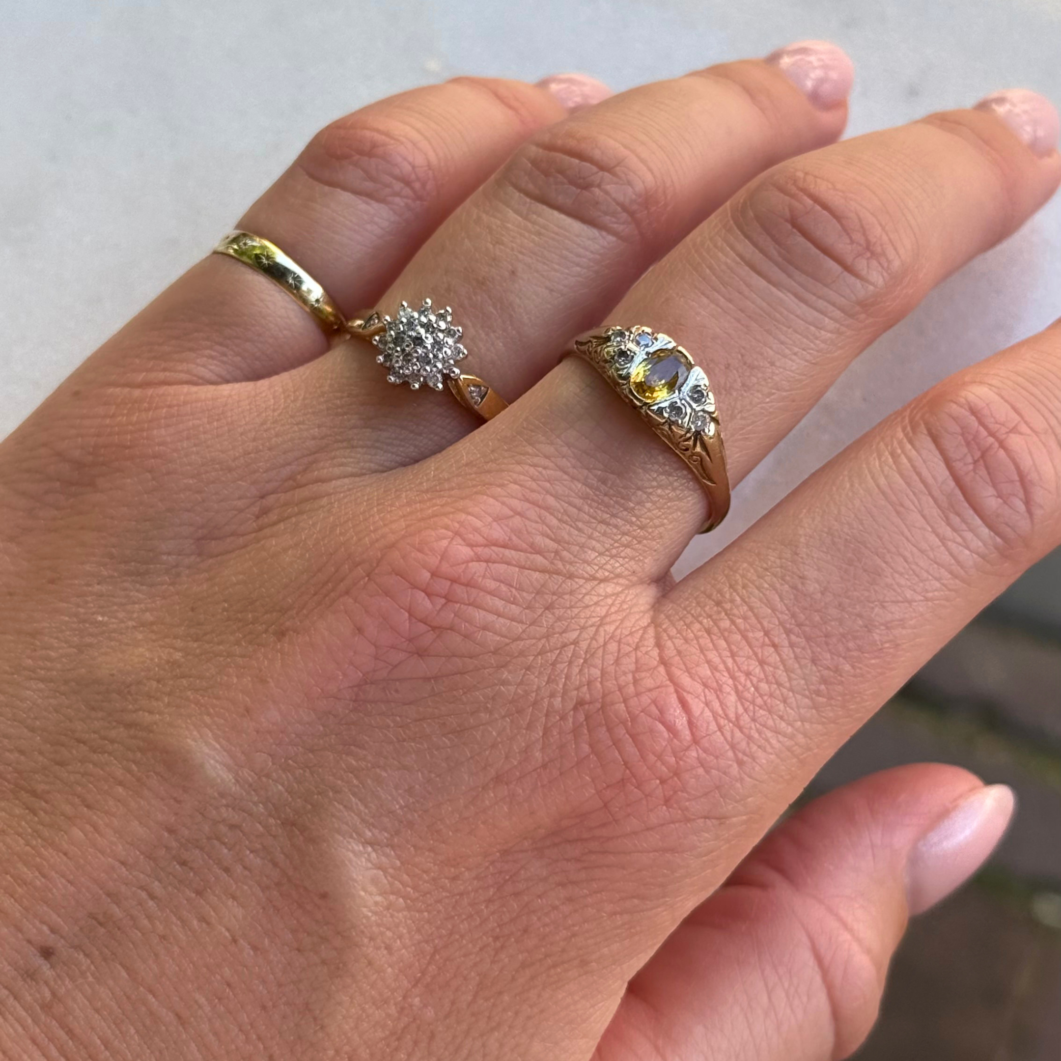Diamant Cluster Ring 18k