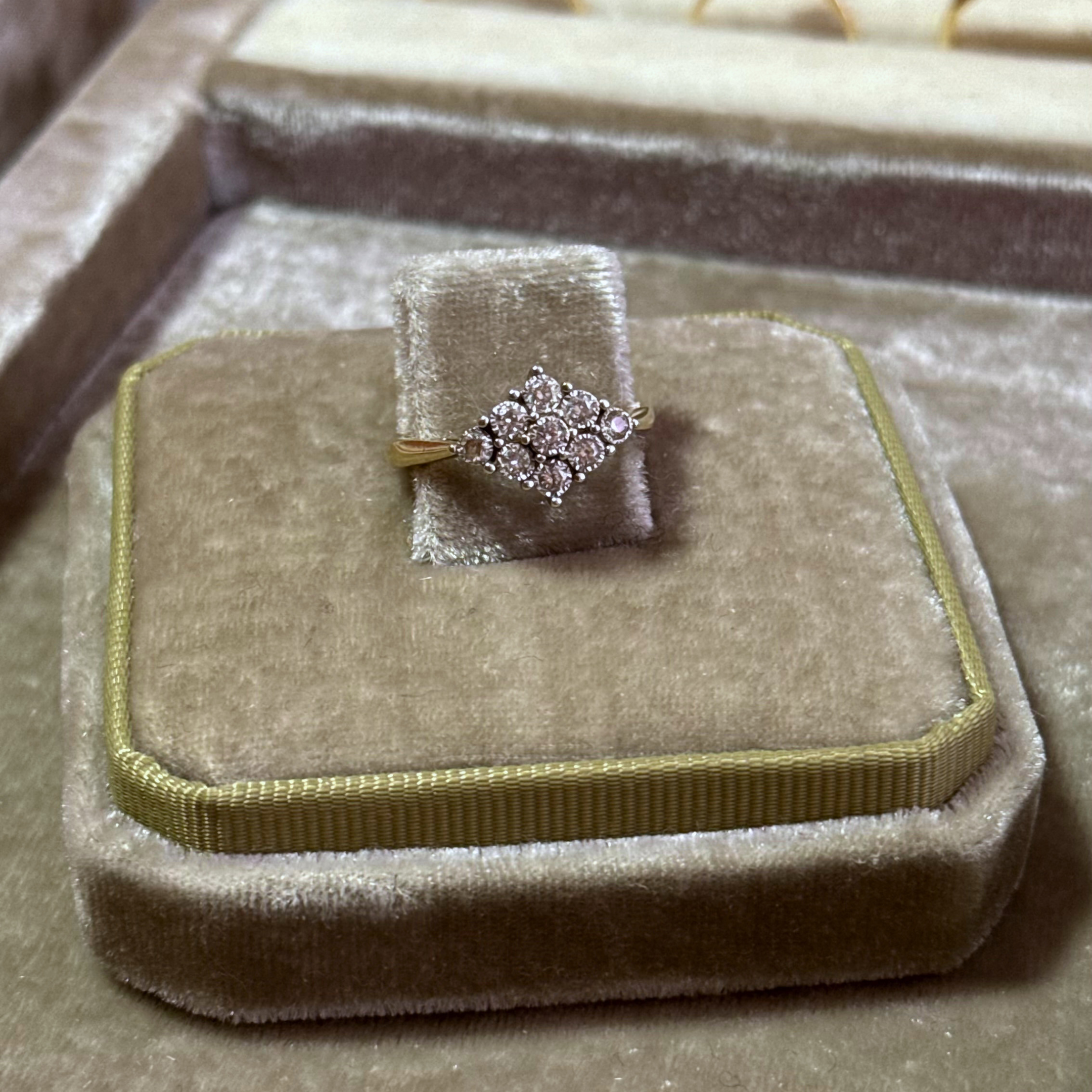 Diamant Cluster Ruit Ring