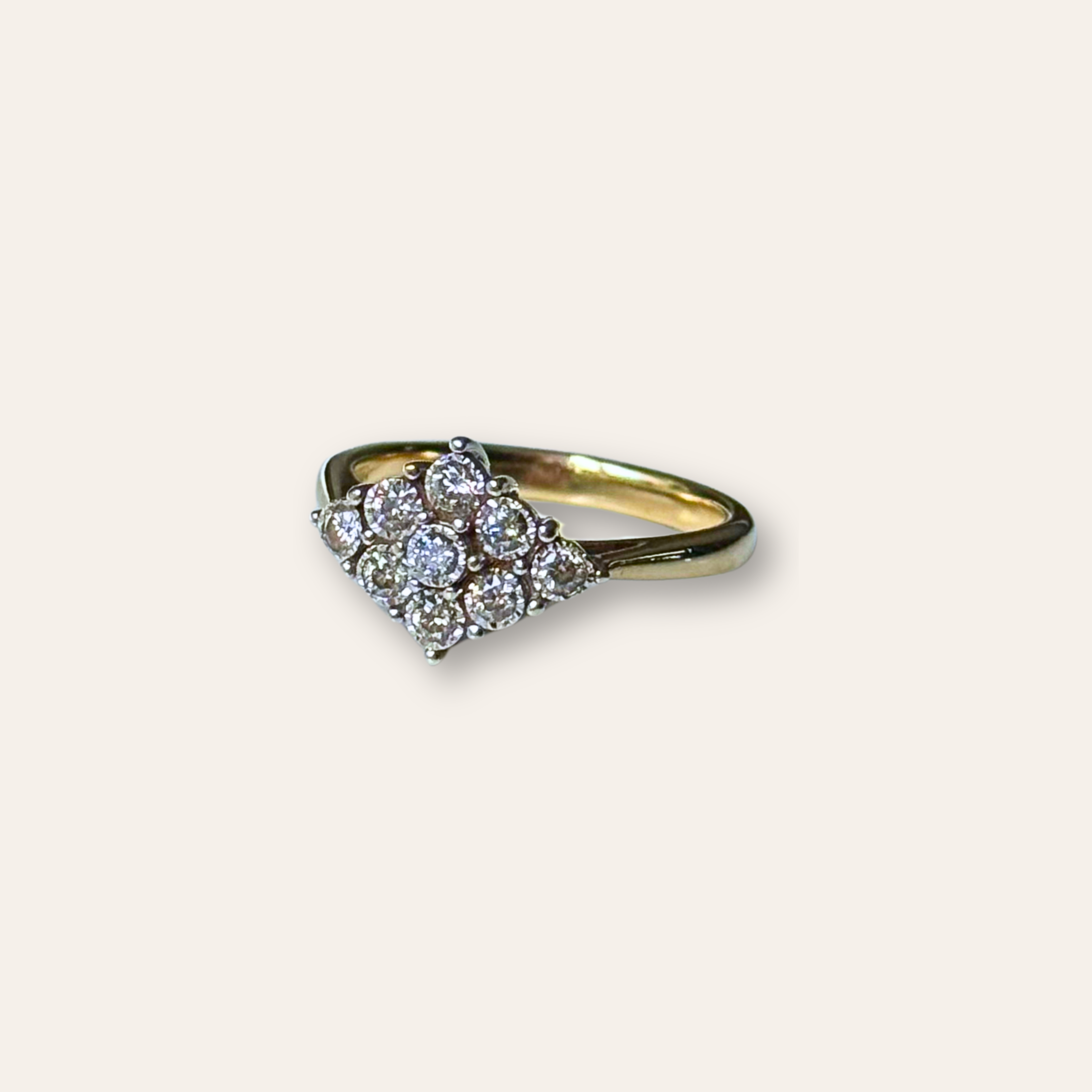 Diamant Cluster Ruit Ring