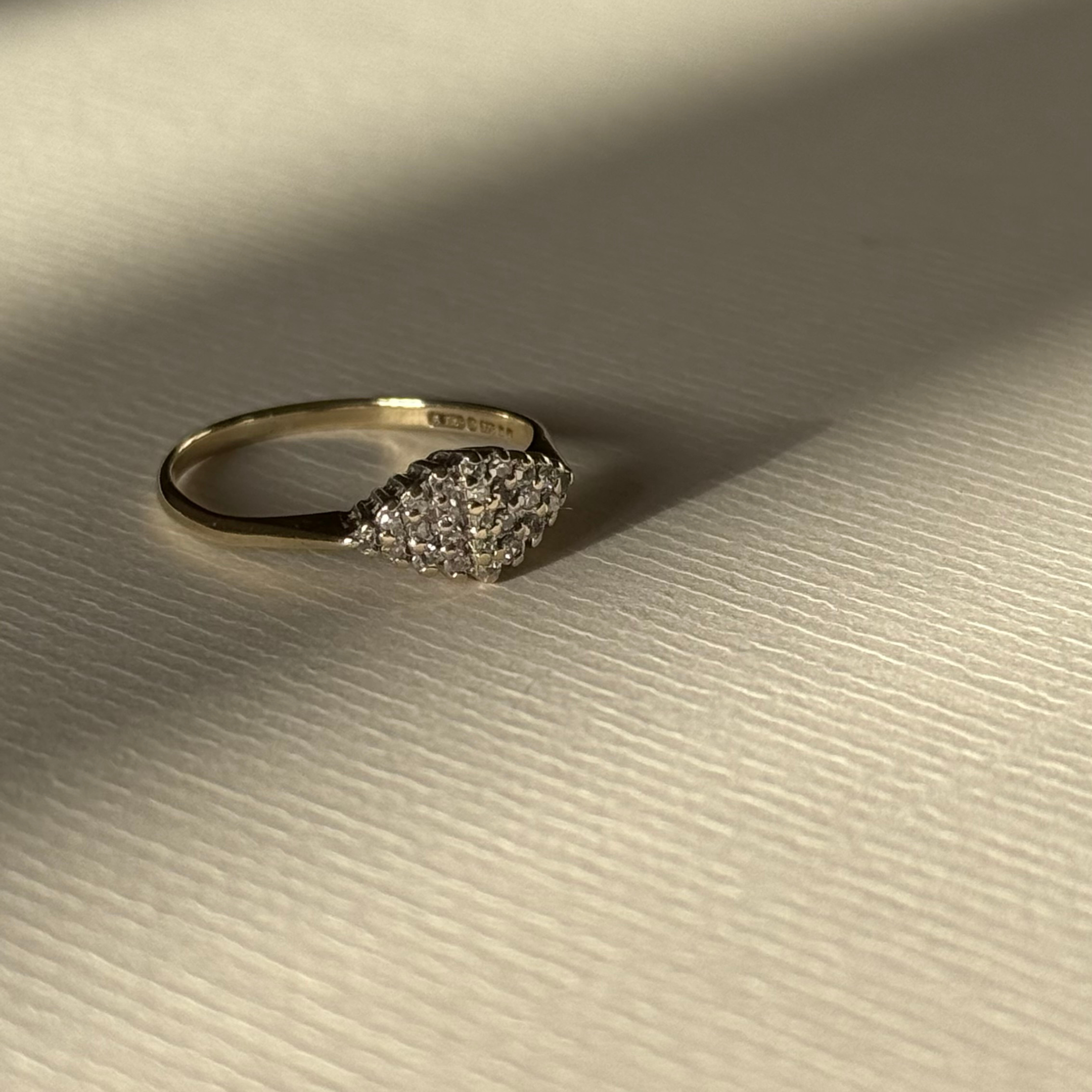 Diamant Cluster Ruit Ring