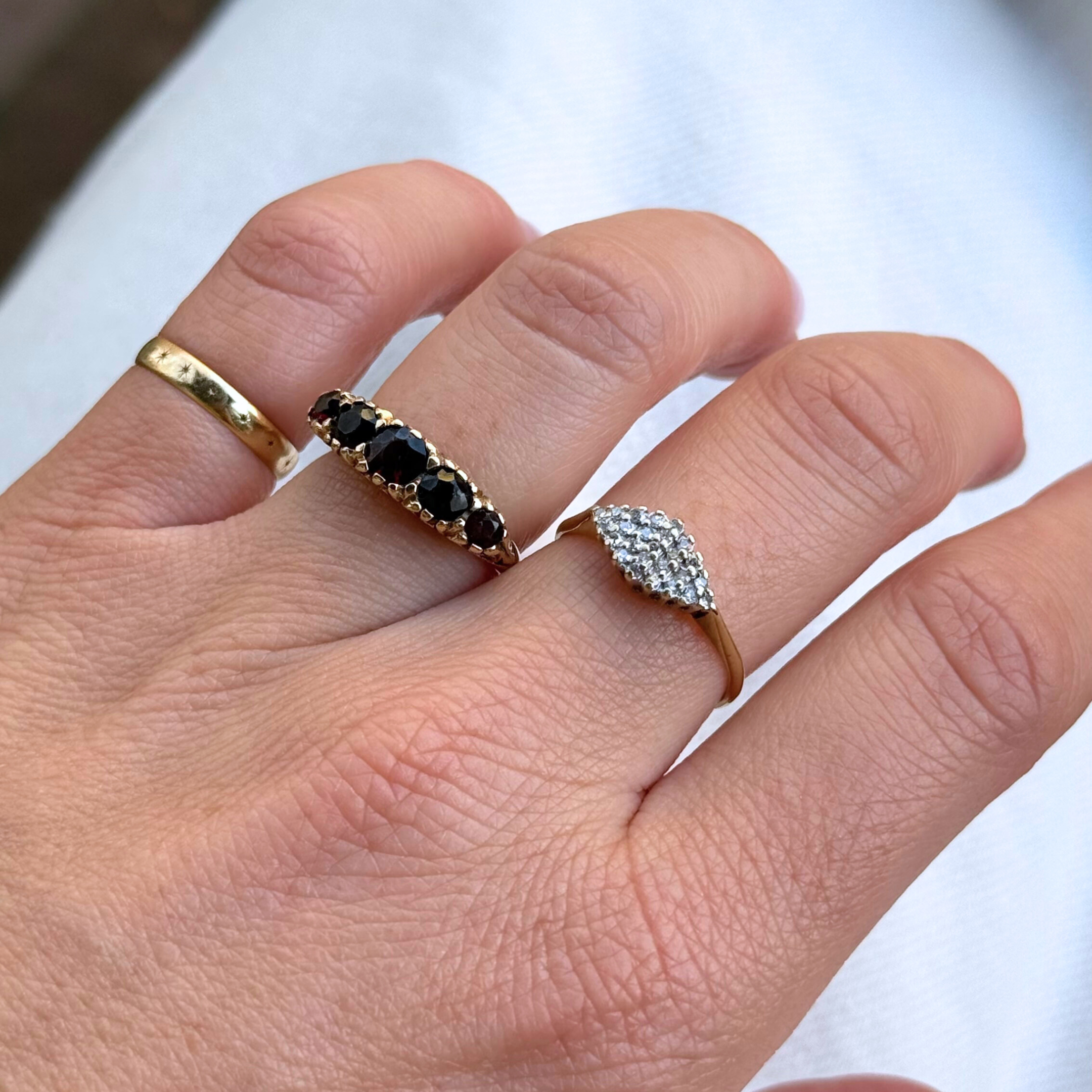 Diamant Cluster Ruit Ring