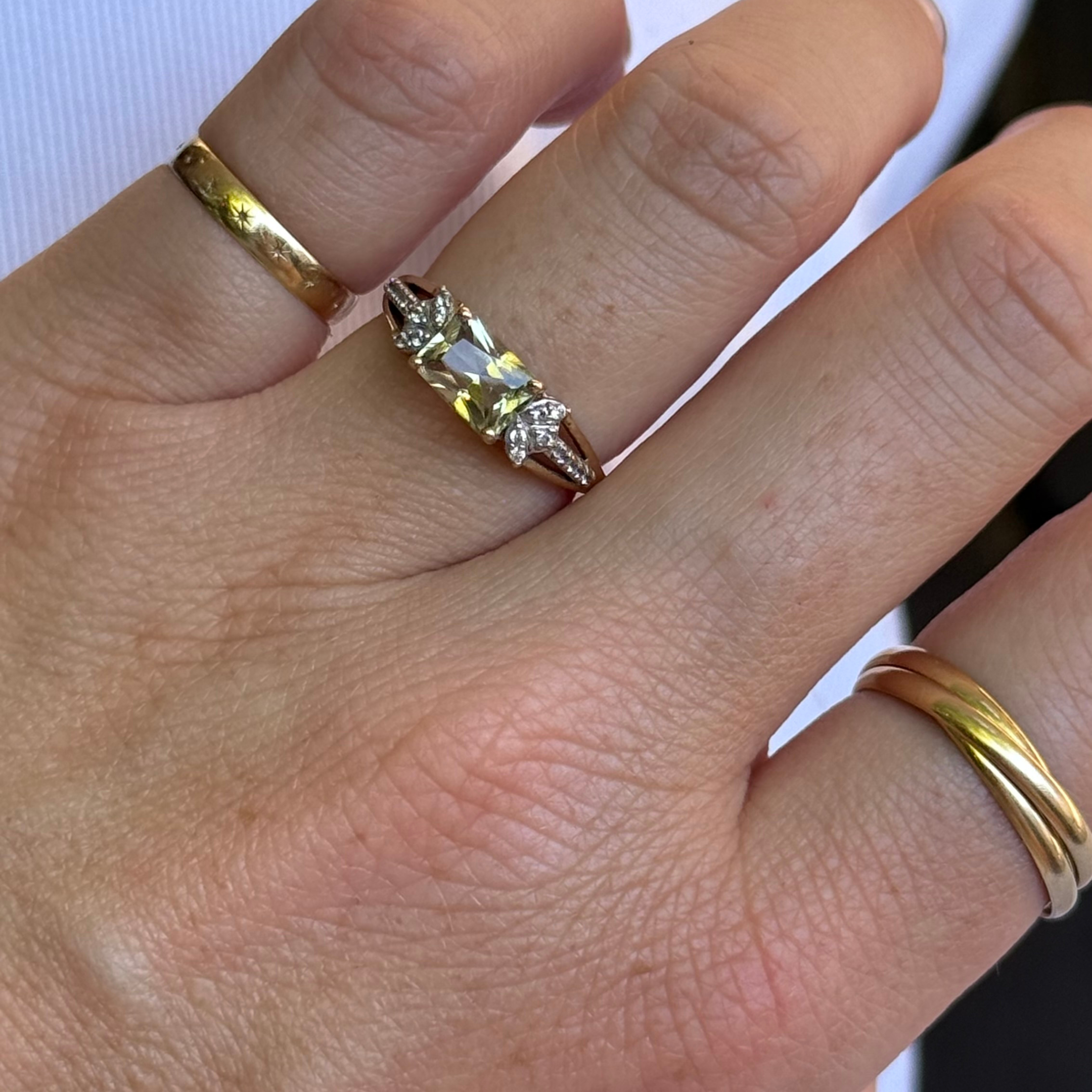 Diaspore & Saffier Ring