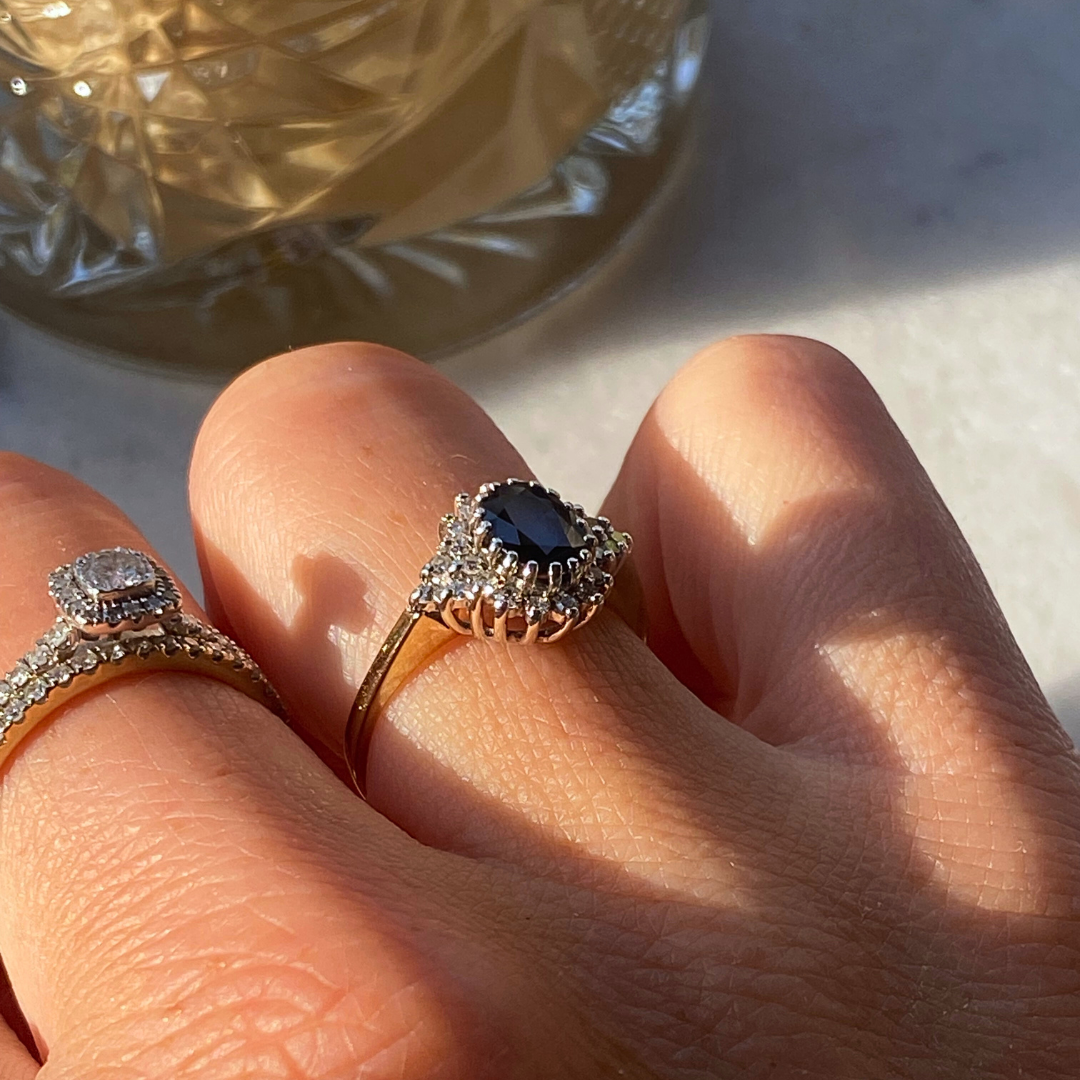 Donna | Saffier & Diamant Ring