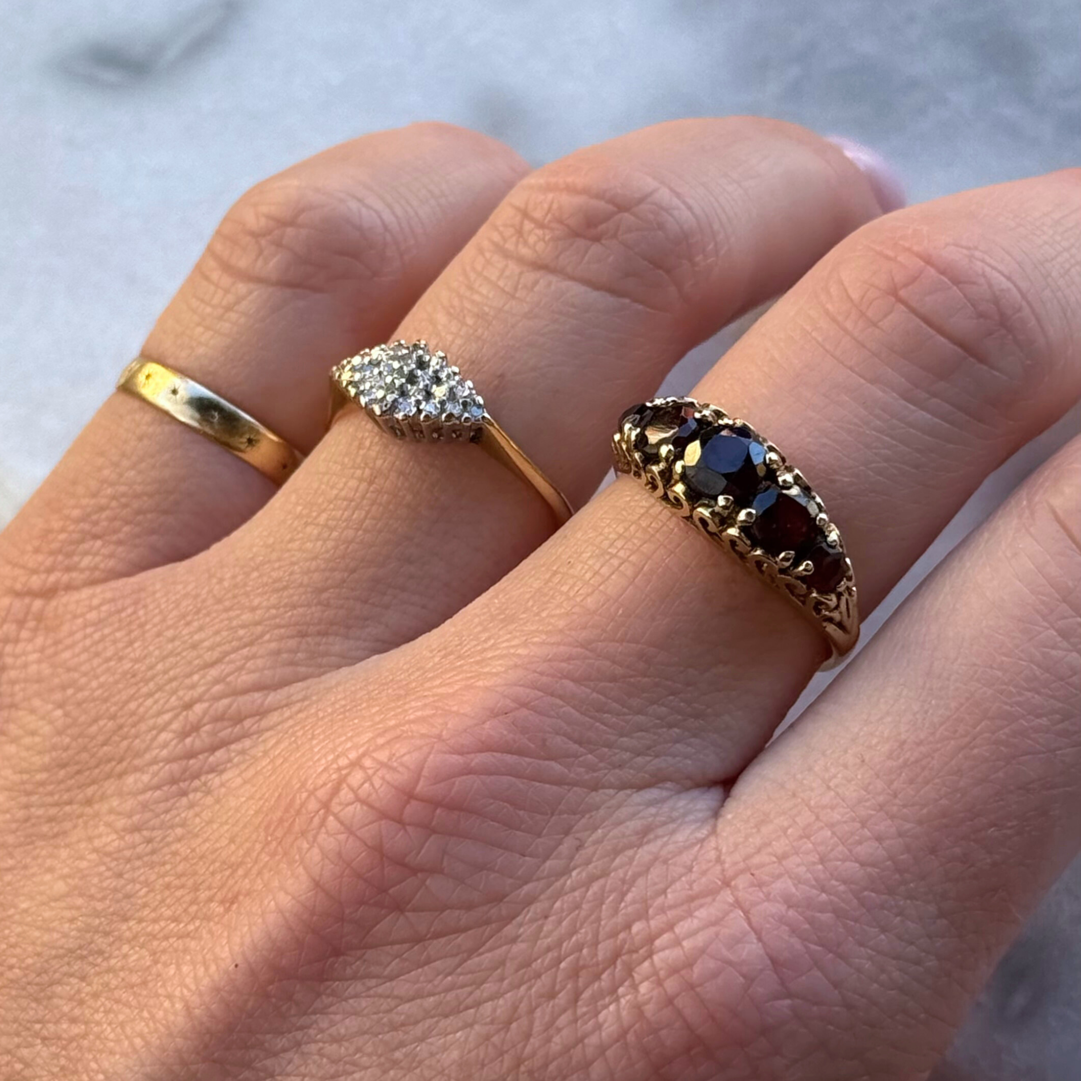 Diamant Cluster Ruit Ring