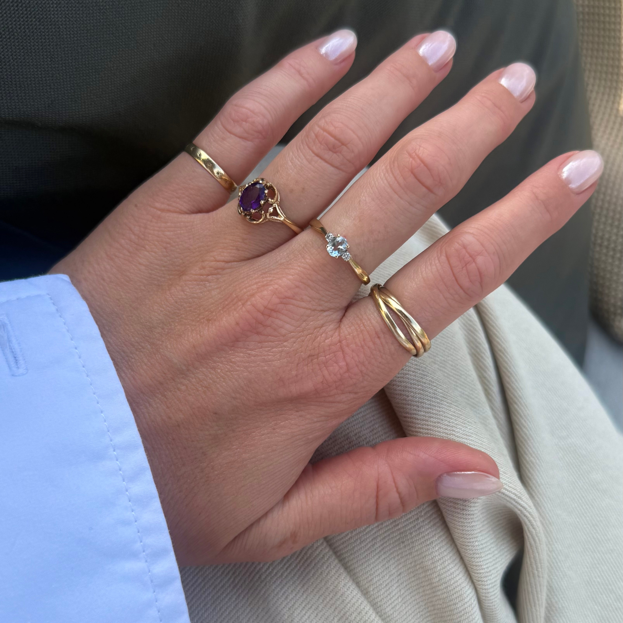 Amethist Solitair Ring