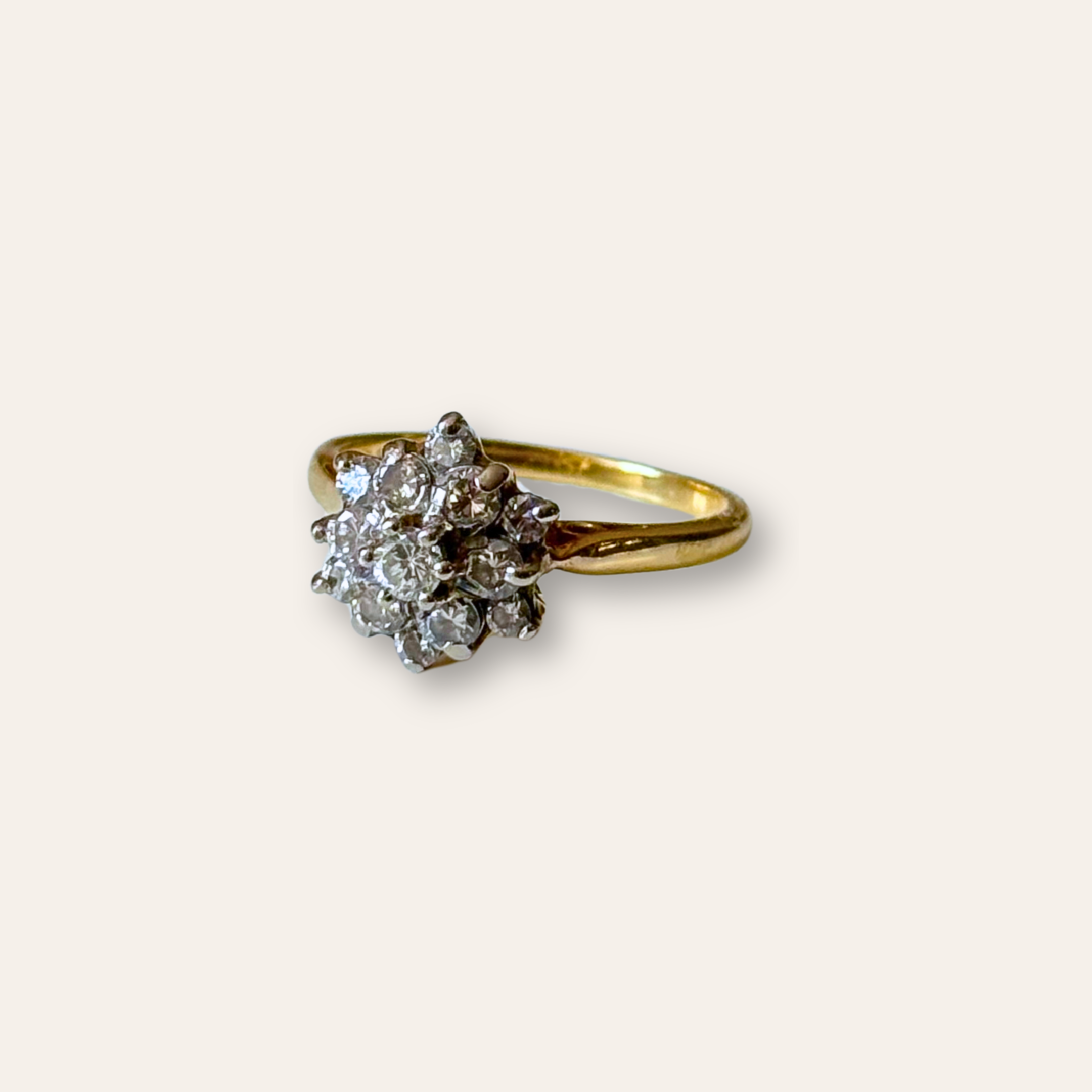 Diamant Cluster 18k