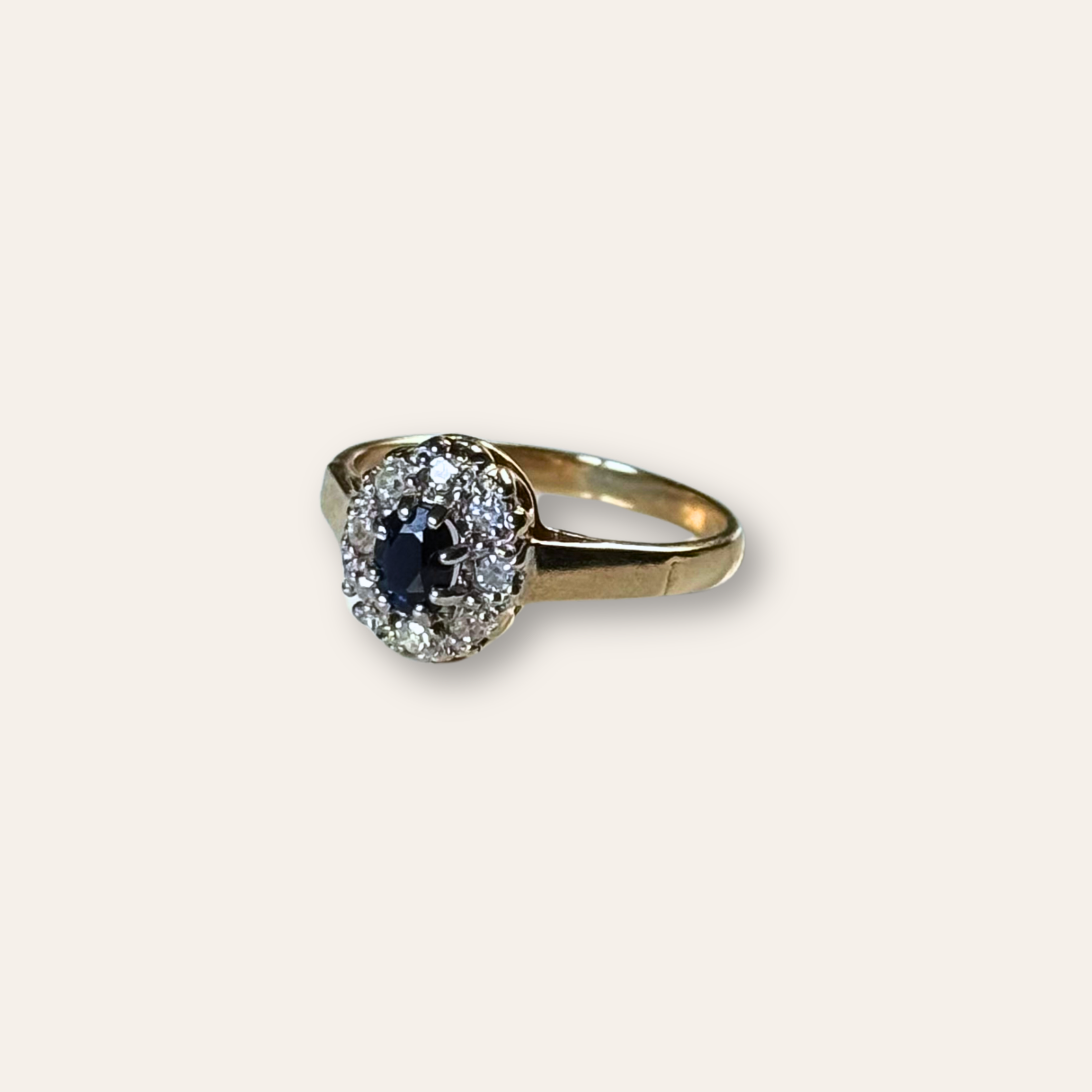 Saffier & Diamant Entourage Ring