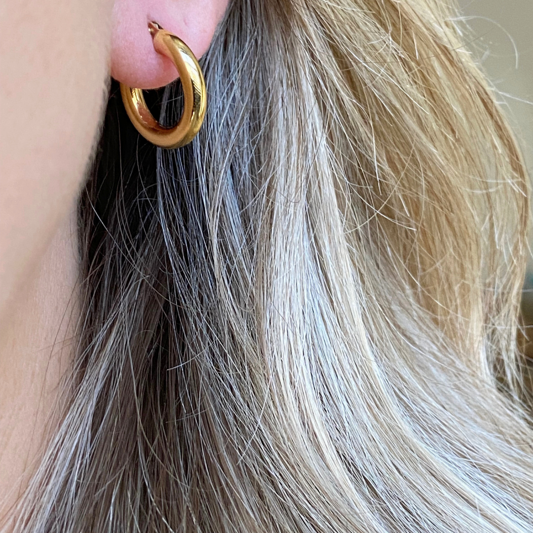 Classic Hoops S | 14K Oorbellen 15 mm
