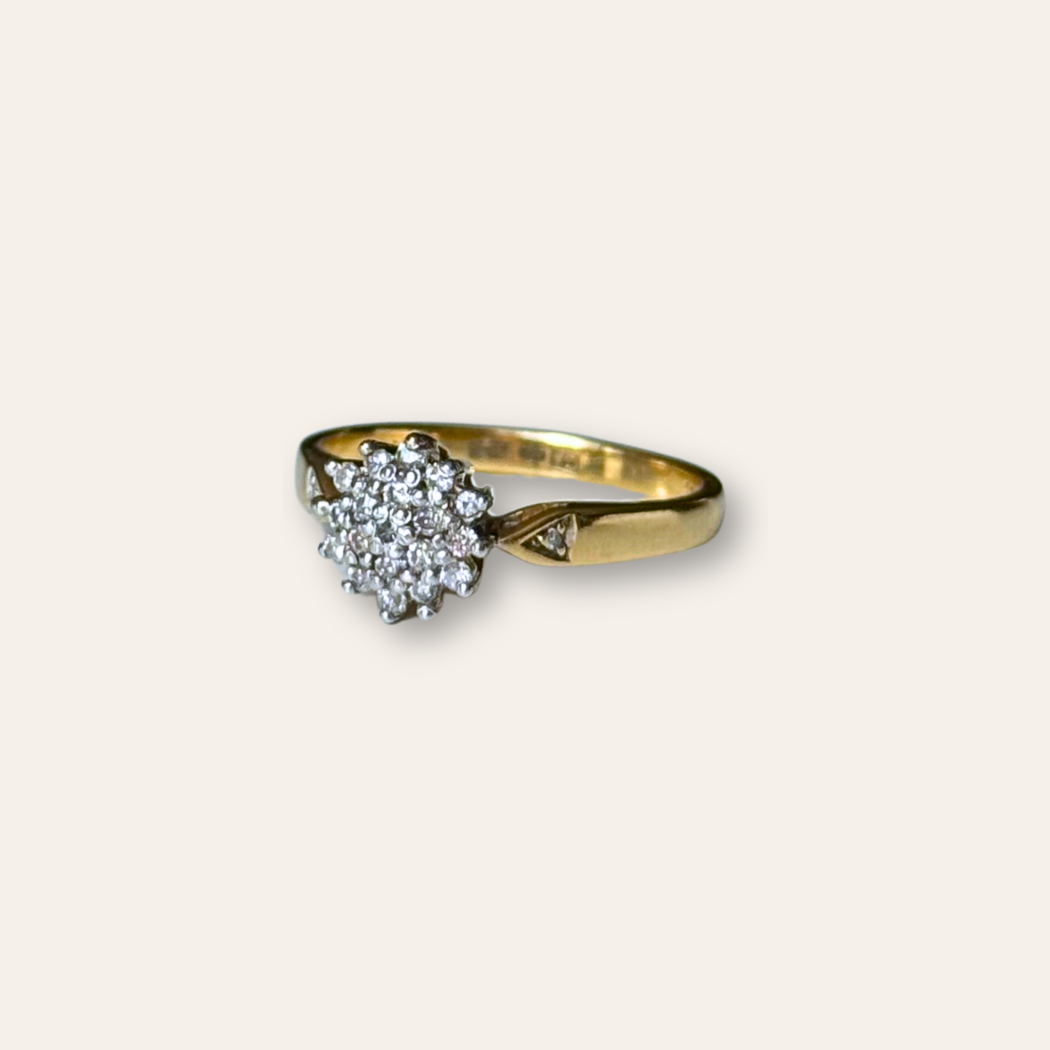 Diamant Cluster Ring 18k