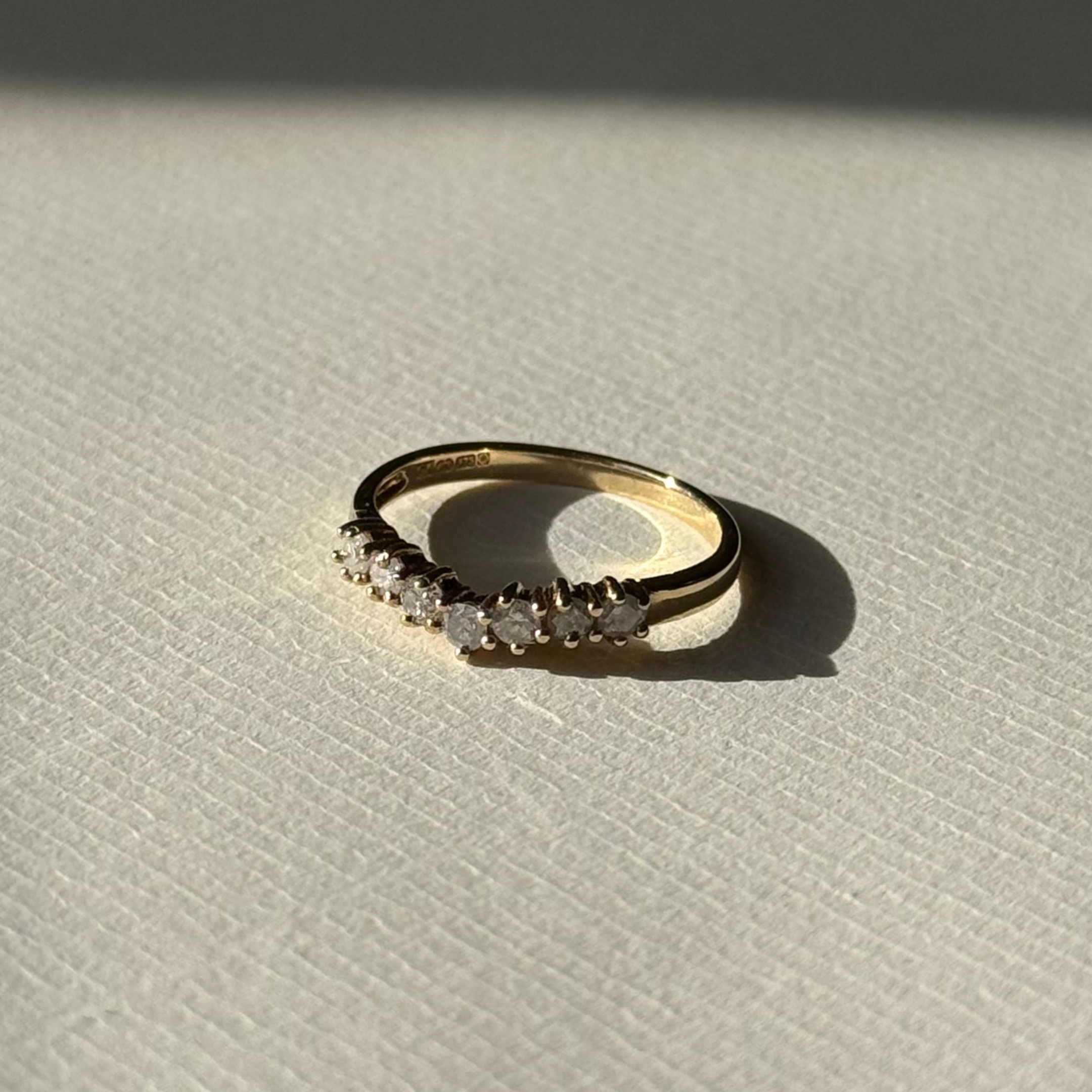 Diamant Wishbone Ring