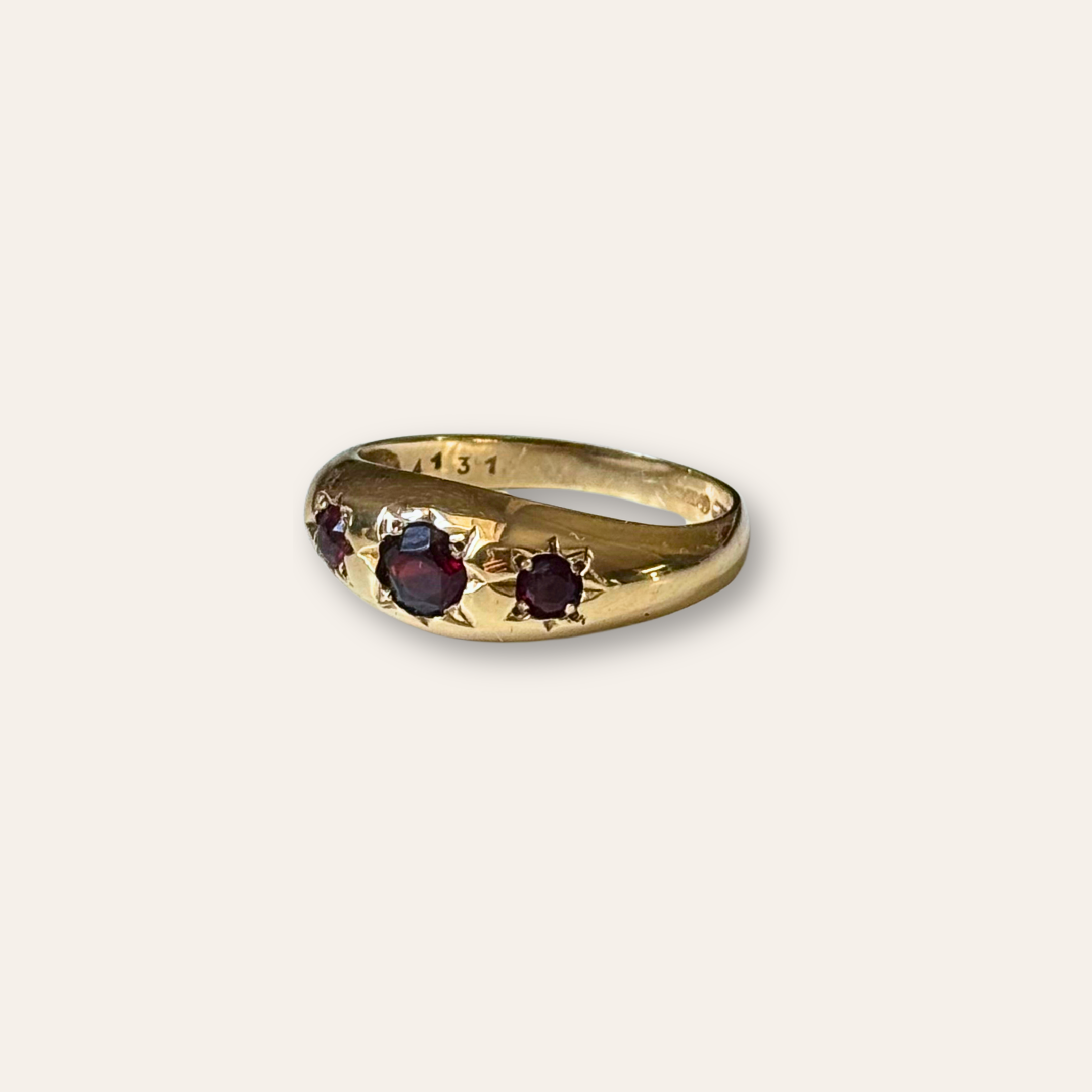 Granaat Gipsy Ring