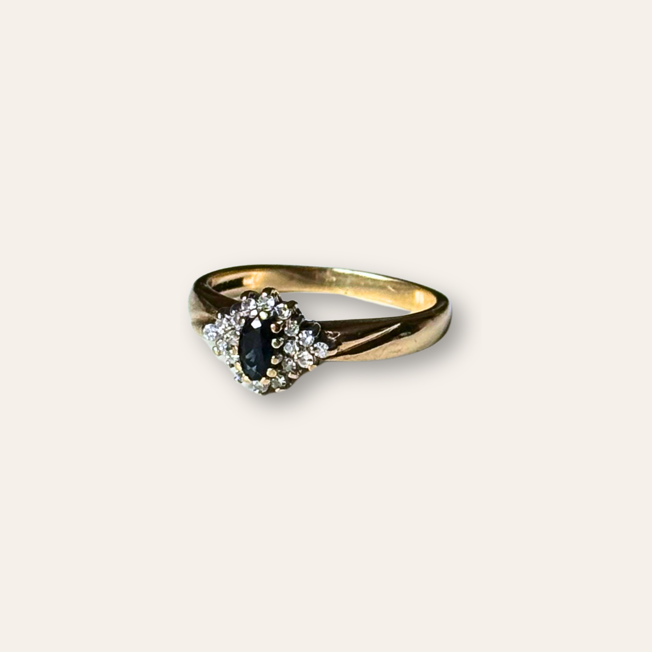 Saffier & Diamant Entourage Ring