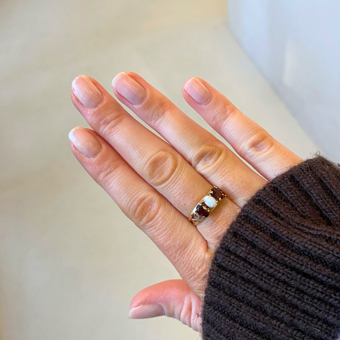 Jill | Granaat & Opaal Ring