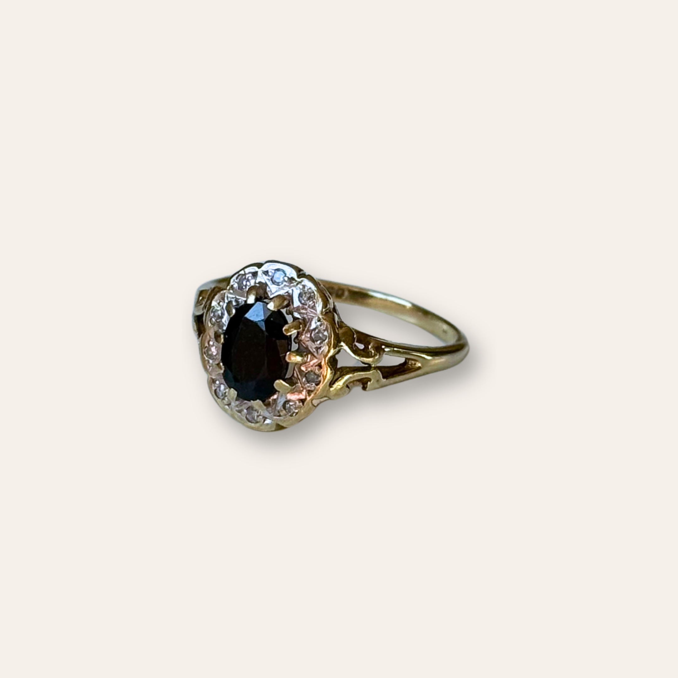 Saffier & Diamant Entourage Ring