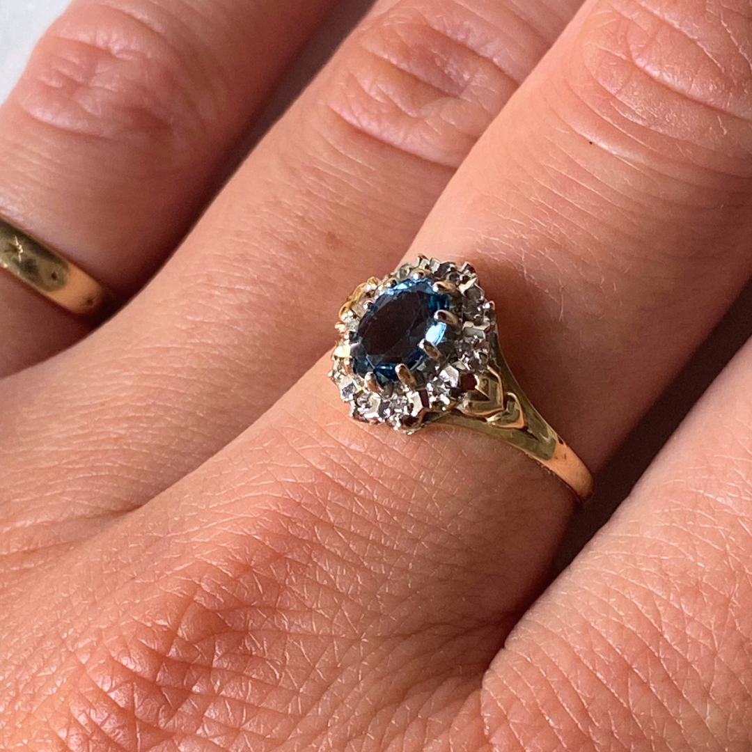 Noé | Topaas & Diamant Ring