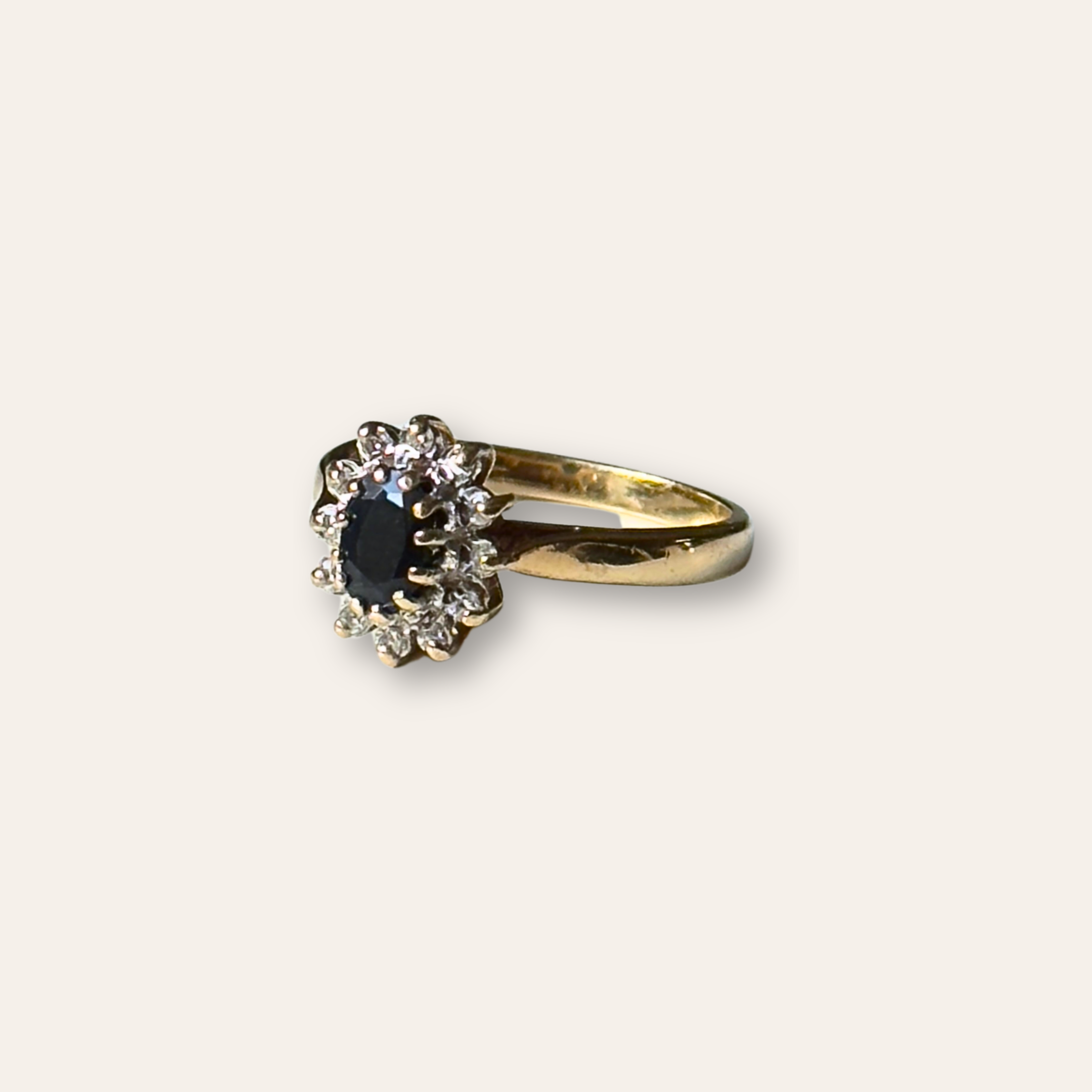 Saffier & Diamant Entourage Ring
