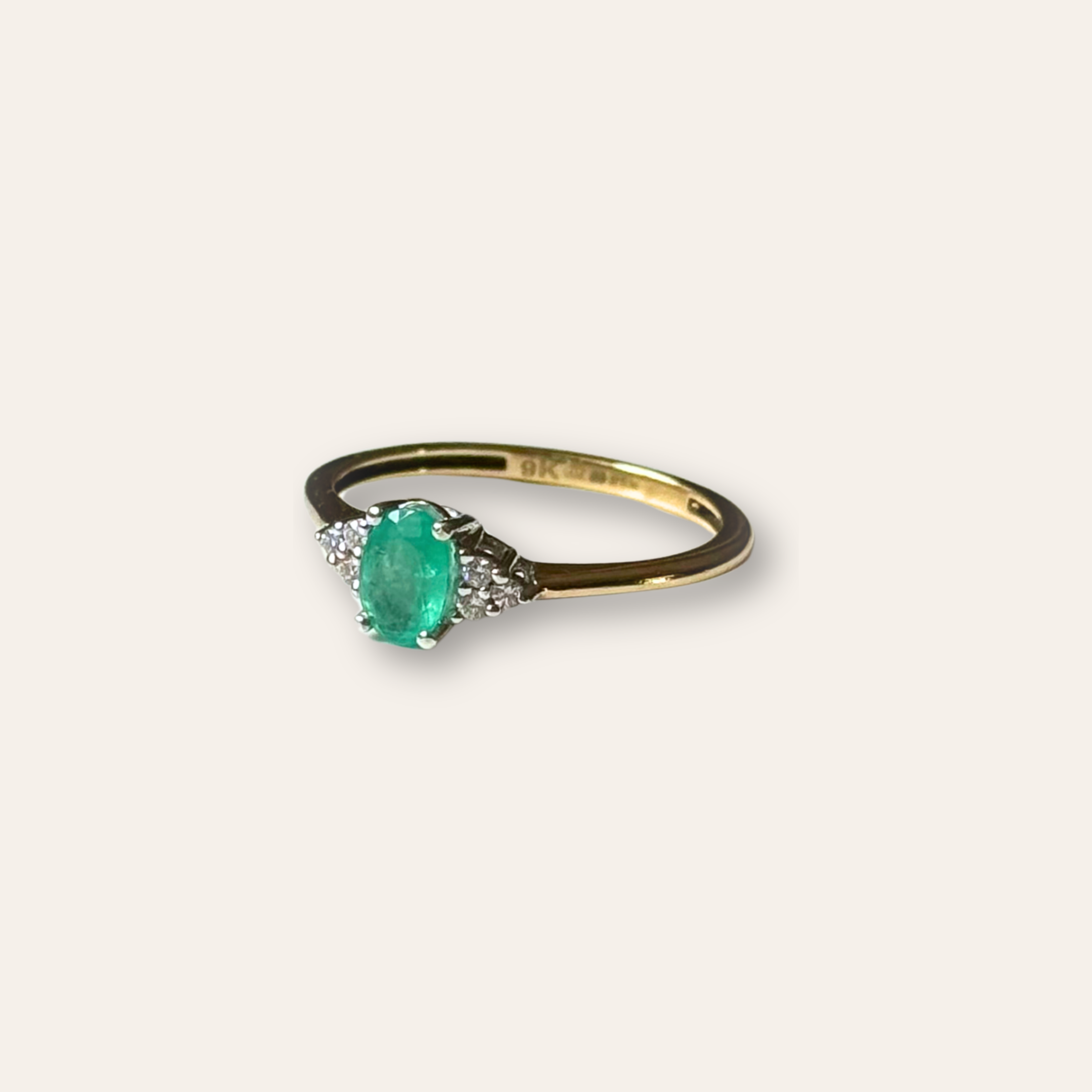 Smaragd & Diamant Ring