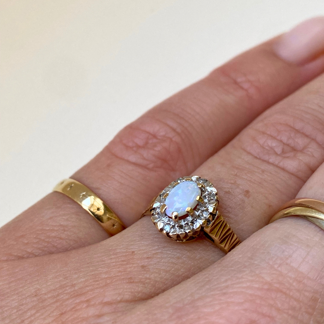 Spring | Opaal & Diamant Ring
