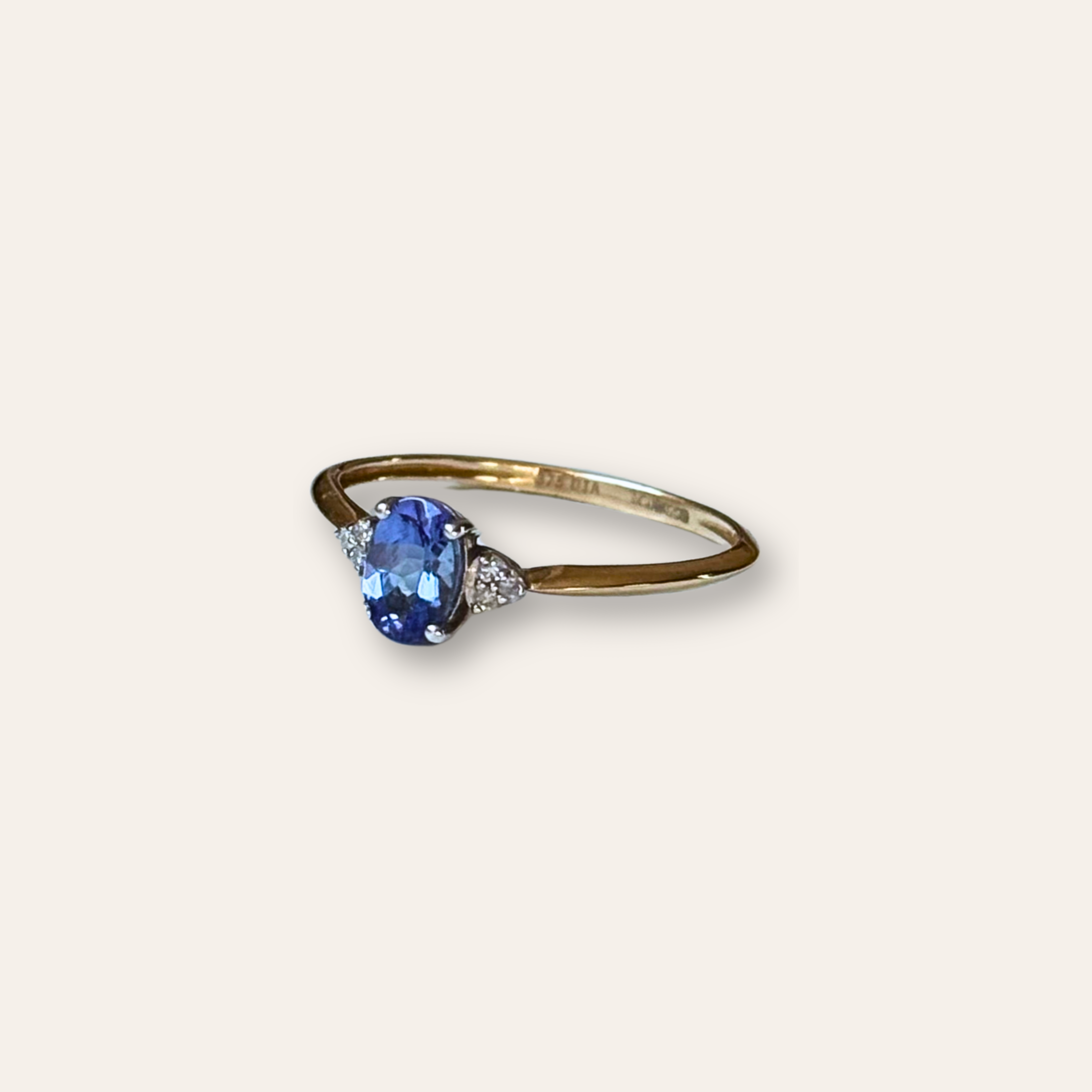 Tanzaniet & Diamant Ring
