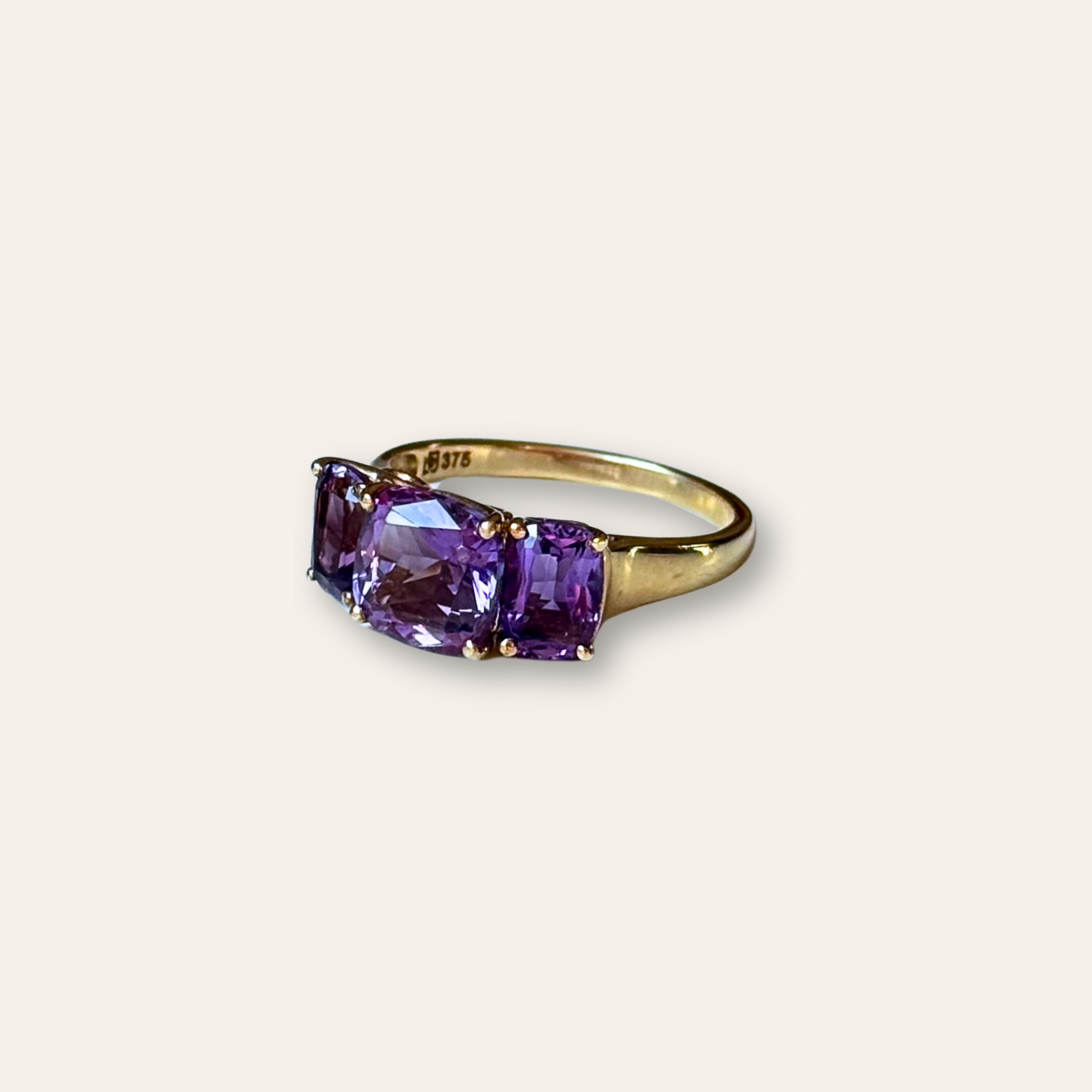 Amethist Trilogie Ring